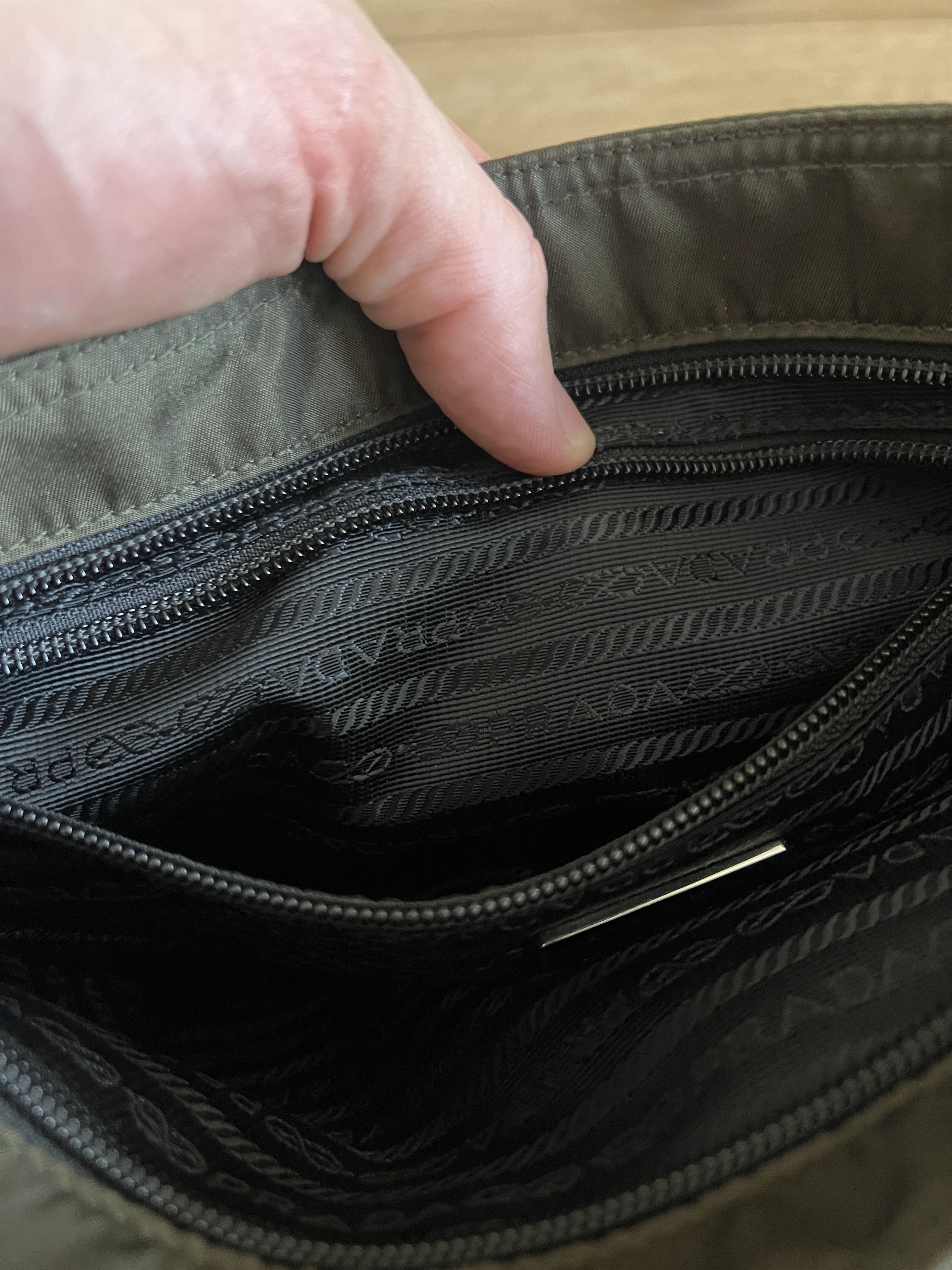 Prada PRADA Tessuto Nylon Flat Messenger Bag Dark Green Size ONE SIZE - 7 Thumbnail