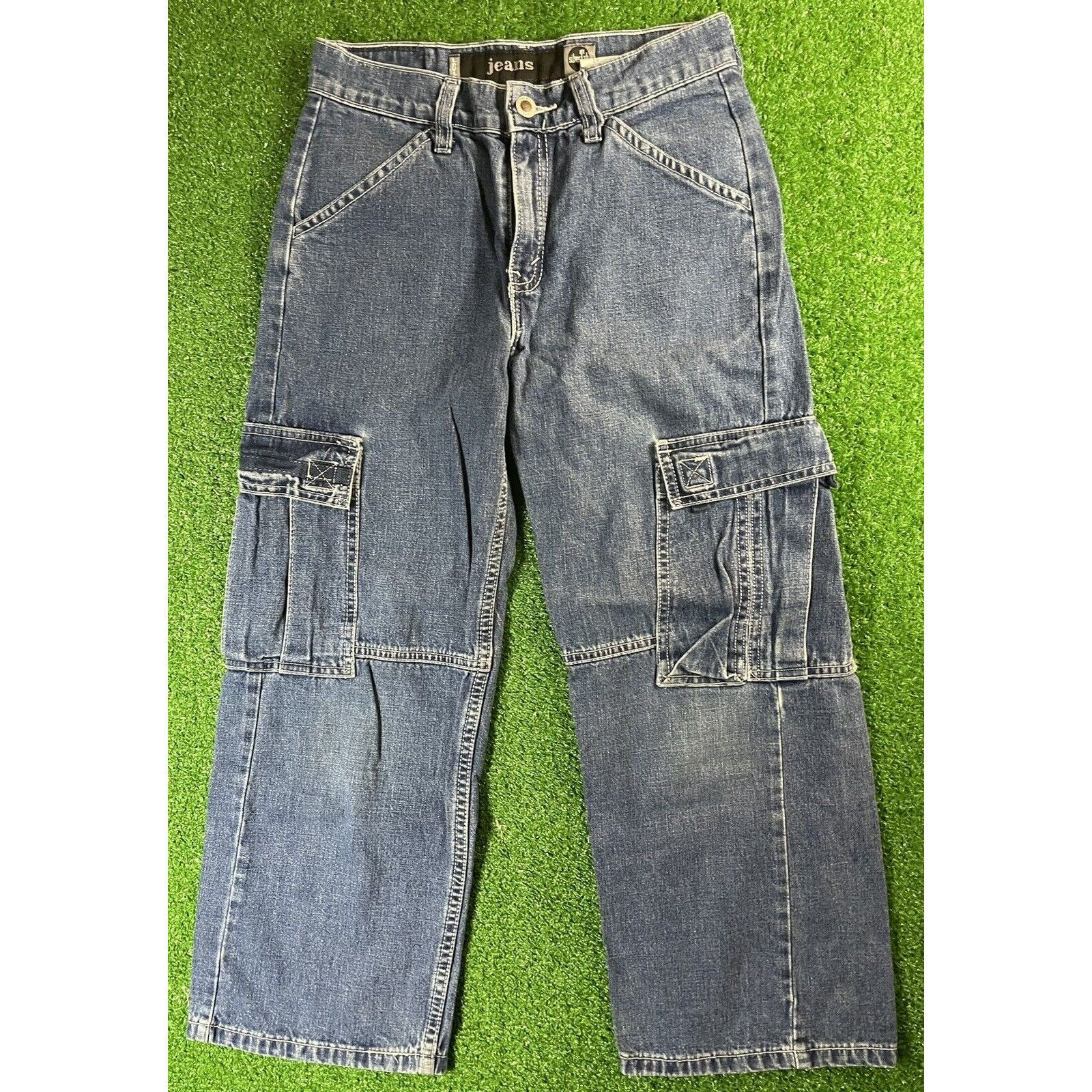 Levi's Vintage 90s Kids Levis Silver Tabs 10 Wide Leg Jeans Pants Size 25" / US 0 / IT 36 - 1 Thumbnail