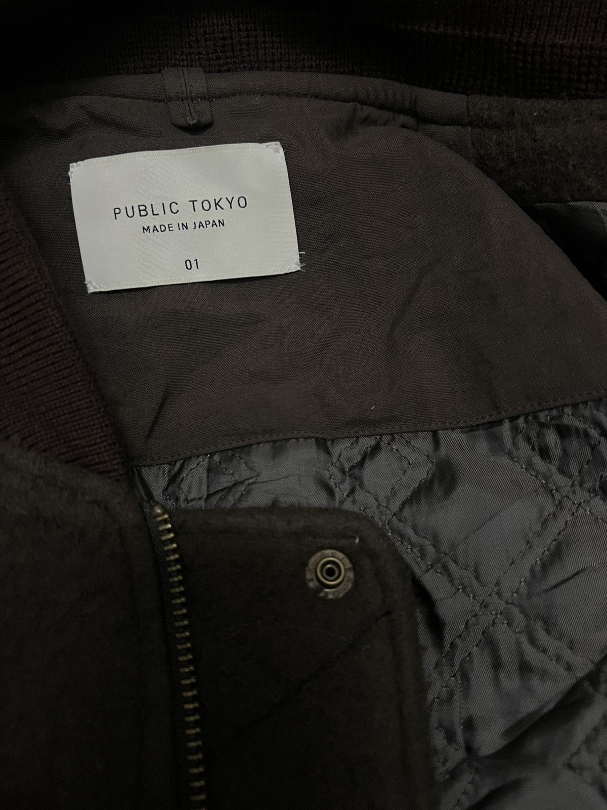 Japanese Brand Public Tokyo Wool Bomber Jacket Size M / US 6-8 / IT 42-44 - 12 Thumbnail