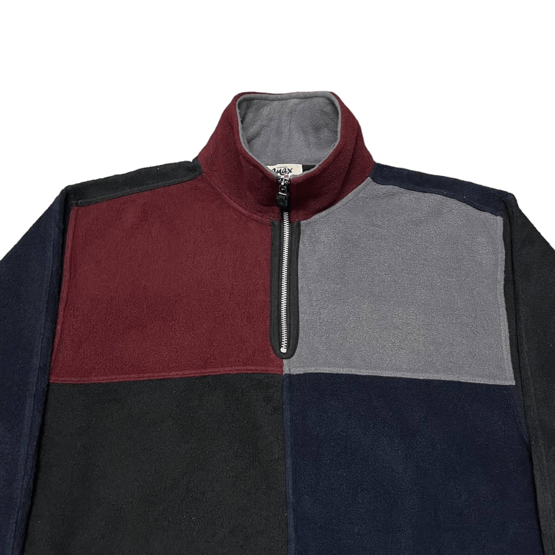 Japanese Brand Vintage Uomo Max Italian Fleece Pullover Half Zipper Size US M / EU 48-50 / 2 - 2 Thumbnail