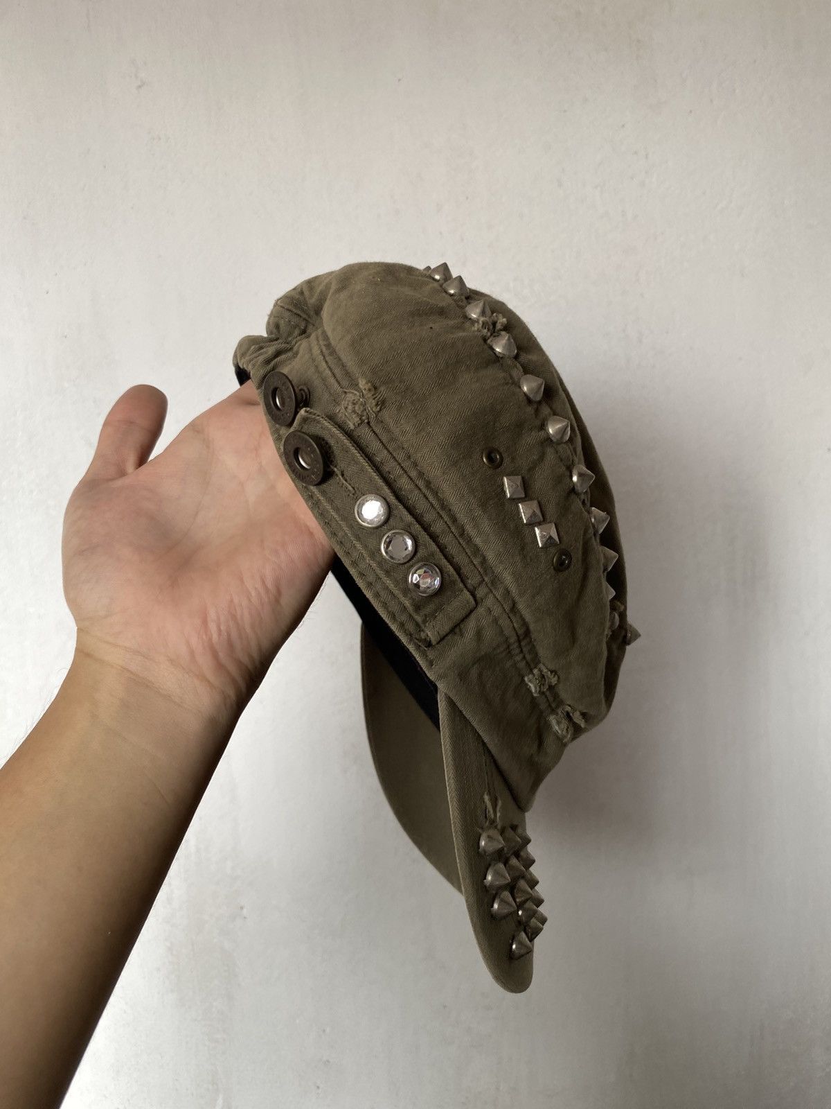 Hysteric Glamour × If Six Was Nine × Japanese Brand Cadet Distressed Spike Punk Hat Size ONE SIZE - 5 Thumbnail