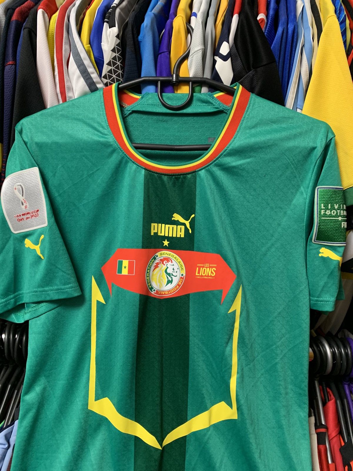 Puma 🔥PUMA SENEGAL WORLD CUP 2022 HOME PLAYER ISSUE SOCCER JERSEY Size US M / EU 48-50 / 2 - 3 Thumbnail