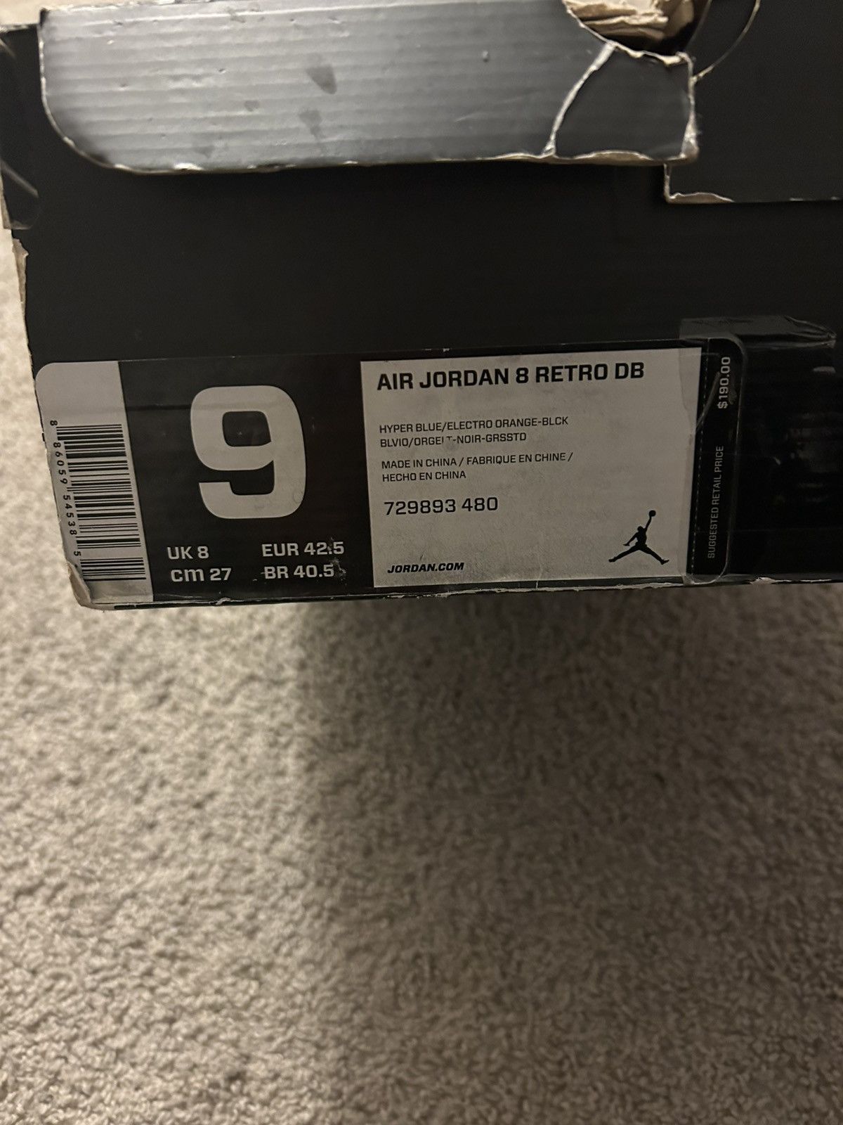 Jordan Brand Air Jordan Retro 8 Doernbecher Size 9 Size US 9 / EU 42 - 18 Thumbnail