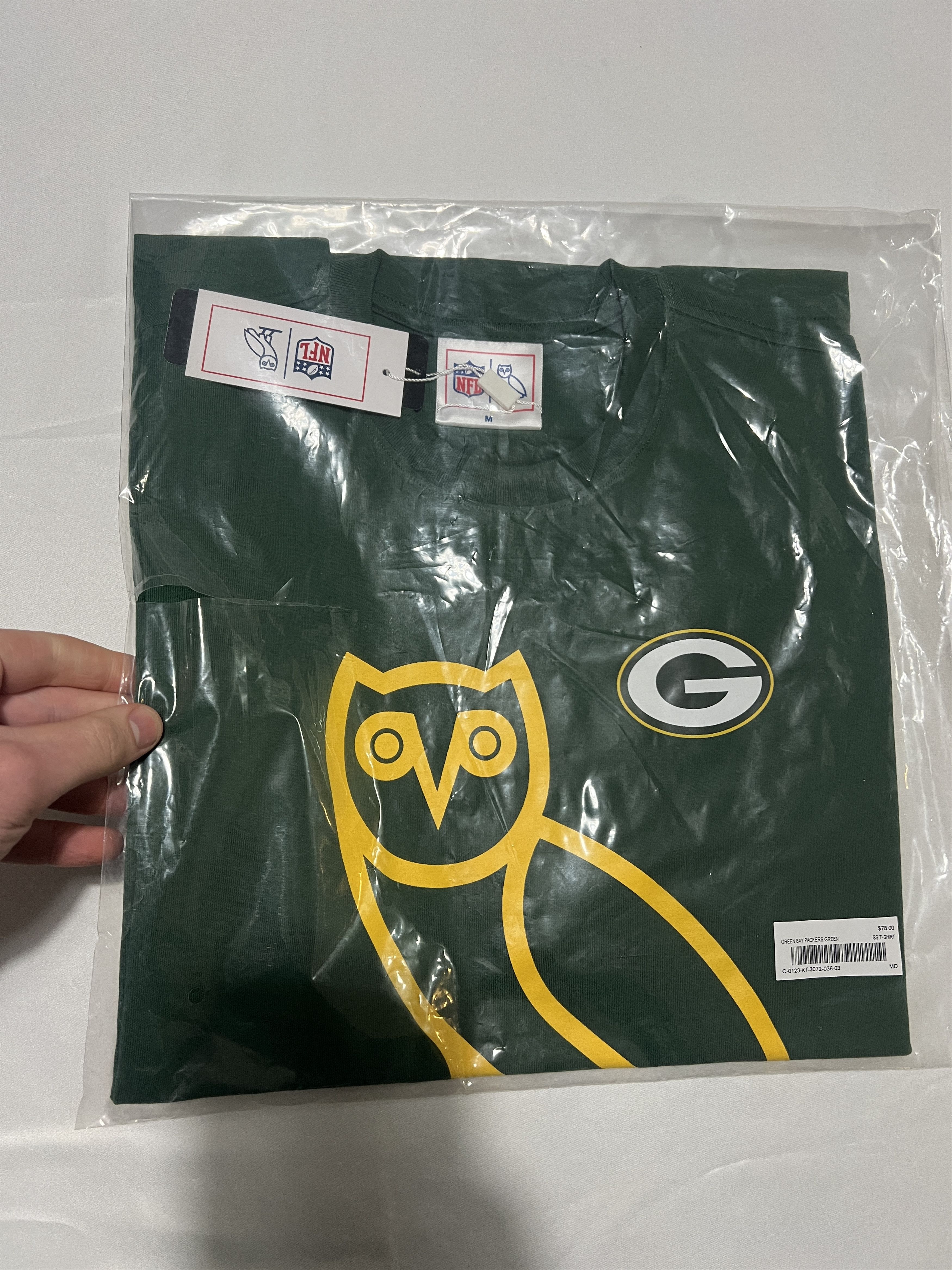 Drake *RARE* OVO x NFL Green Bay Packers OG Owl T-Shirt Size US M / EU 48-50 / 2 - 1 Thumbnail