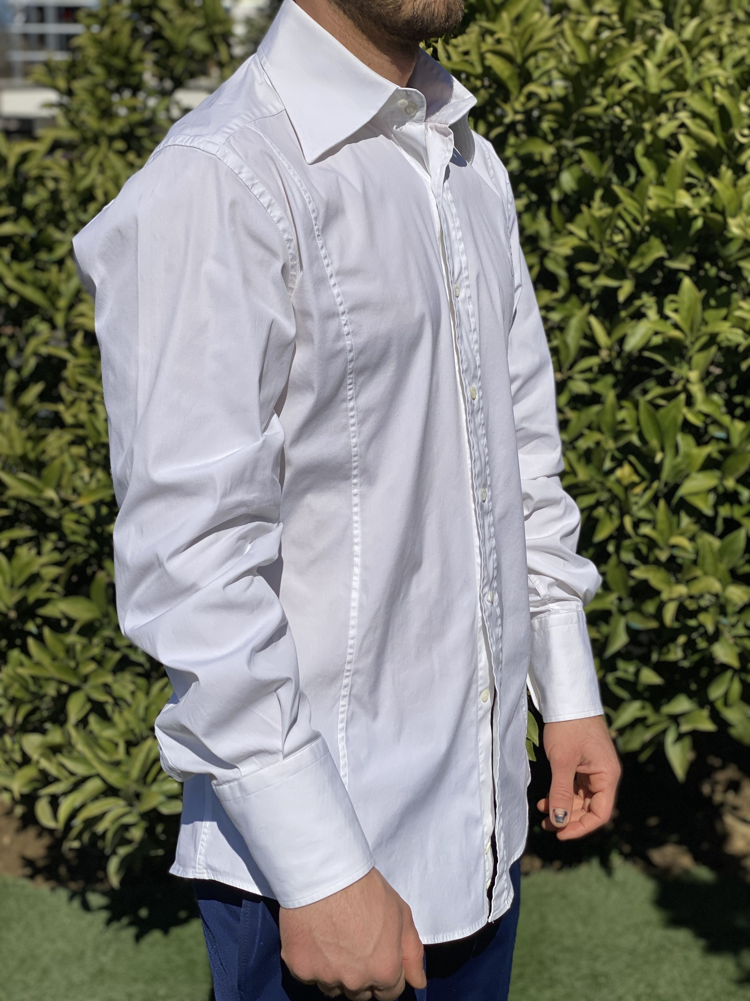 Gucci Royal Fit Gucci Dress Shirt French Cuff Chemise Sz 42 16 1/2 Size US L / EU 52-54 / 3 - 8 Thumbnail