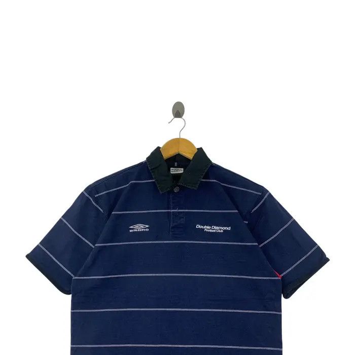 Umbro Vintage UMBRO DOUBLE DIAMOND Football Club Polo Size US M / EU 48-50 / 2 - 2 Thumbnail