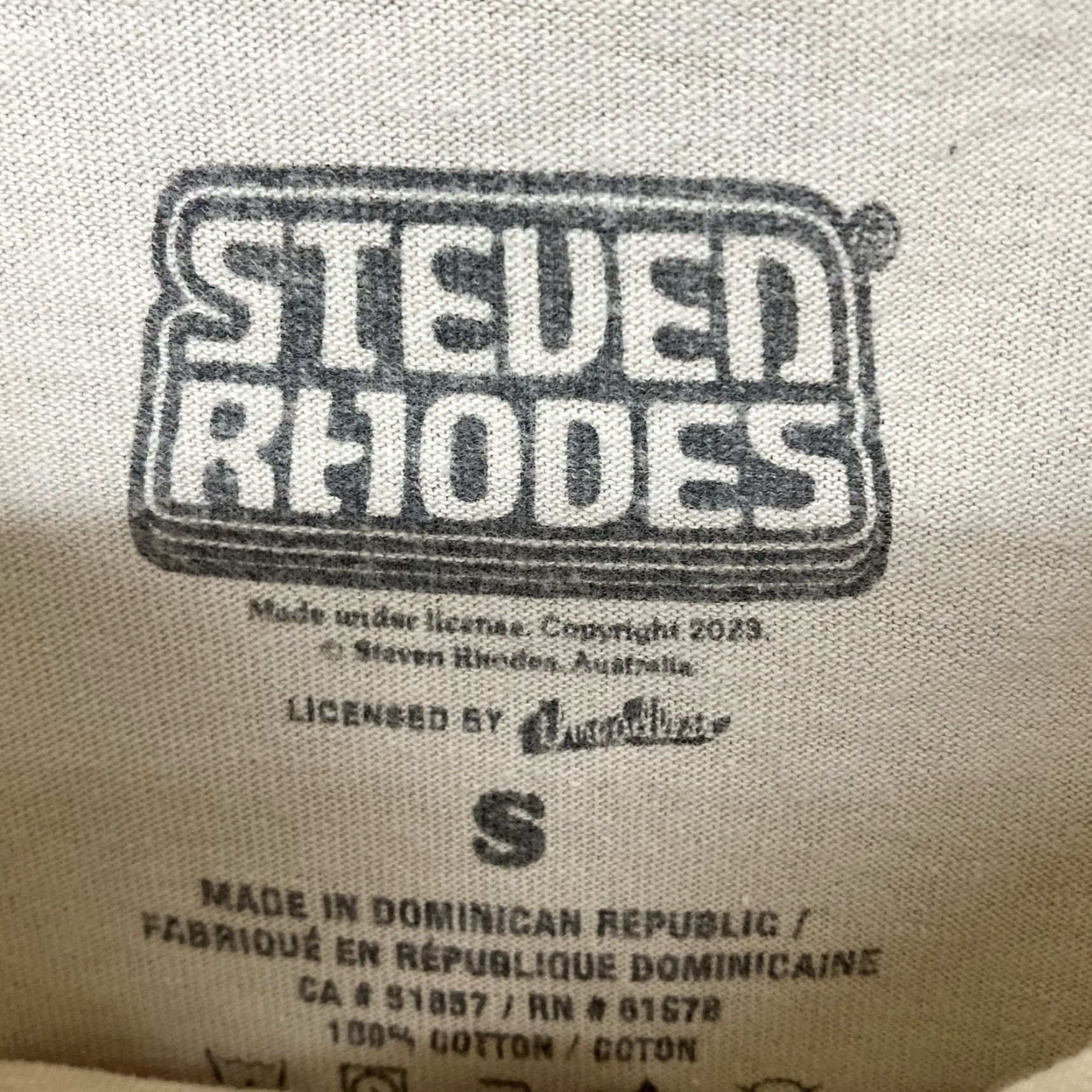 Vintage Spencer's Steven Rhodes T-Shirt Small Beige Graphic Funny Dark Humor Retro 90s Womens Size S / US 4 / IT 40 - 4 Thumbnail