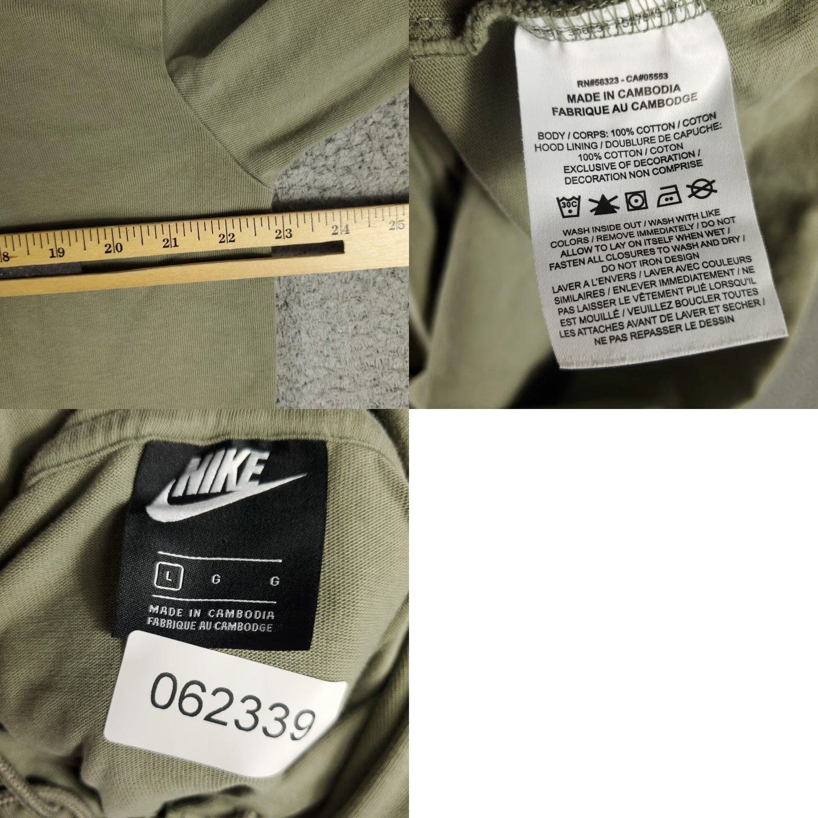 Nike Nike Women's Green Full Zip Hoodie Sportswear Casual Sweater L Size L / US 10 / IT 46 - 8 Thumbnail