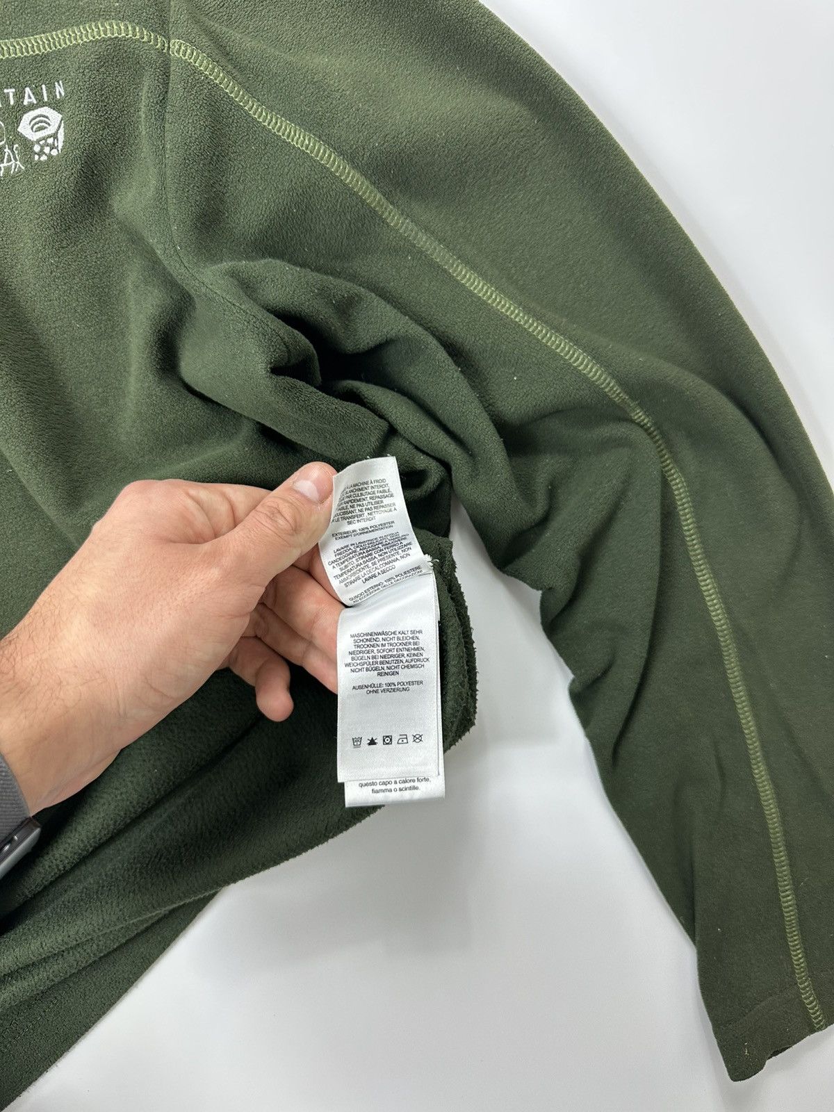 Mountain Hardwear Mountain Hardwear Fleece 1/4 Zip Logo Green Size US S / EU 44-46 / 1 - 12 Thumbnail