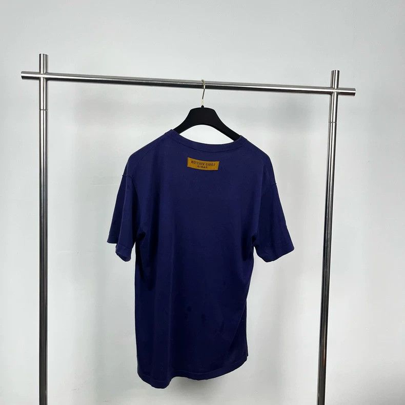 Louis Vuitton Louis Vuitton Blue knit short sleeve 2501-Nextarrow Size US M / EU 48-50 / 2 - 2 Thumbnail