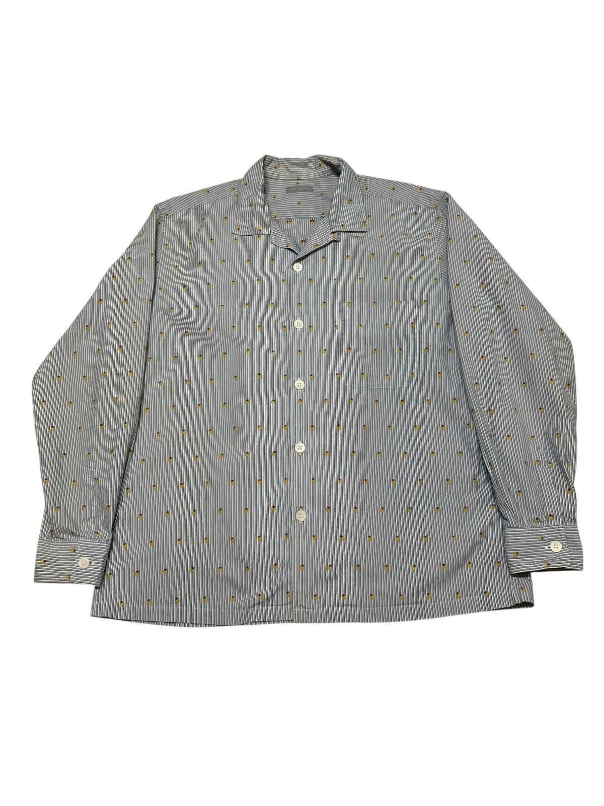 Comme des Garcons 556 01SS 00s Comme Des Garcons Homme shirt jacket men blue Size US S / EU 44-46 / 1 - 1 Thumbnail