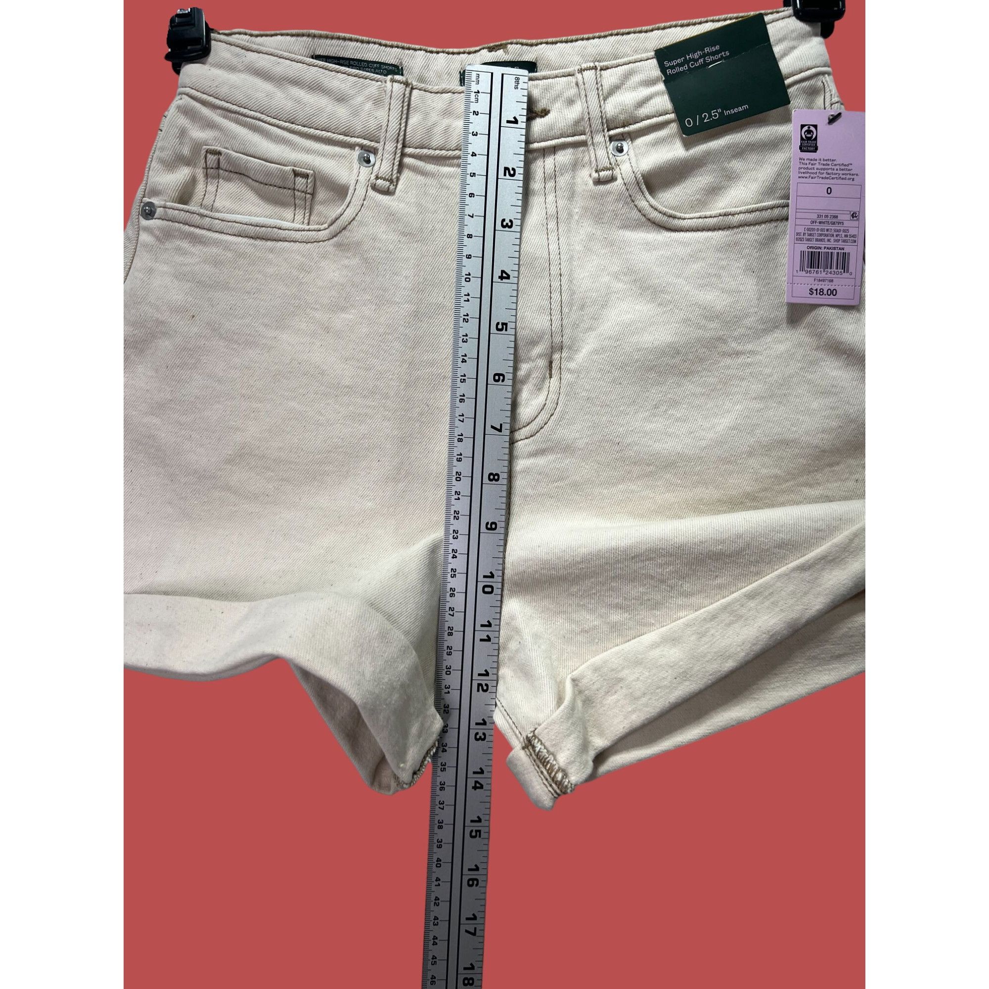 Other Wild Fable - Women's Super-High Rise Curvy Rolled Cuff Jean Size 25" / US 0 / IT 36 - 4 Thumbnail