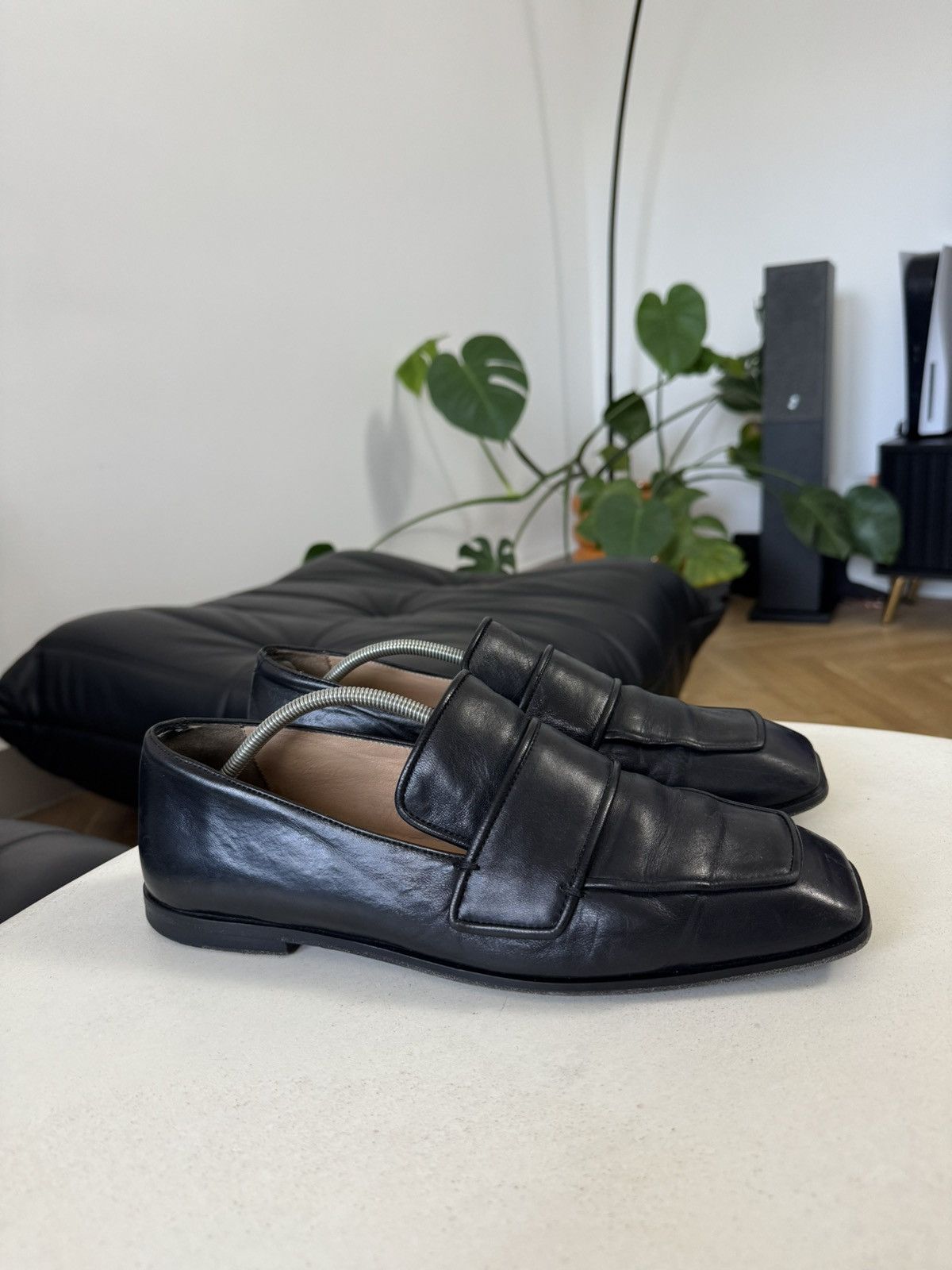 Cos Black High Quality COS Leather Loafers Vintage Y2k Hype Size US 8.5 / EU 41-42 - 1 Thumbnail
