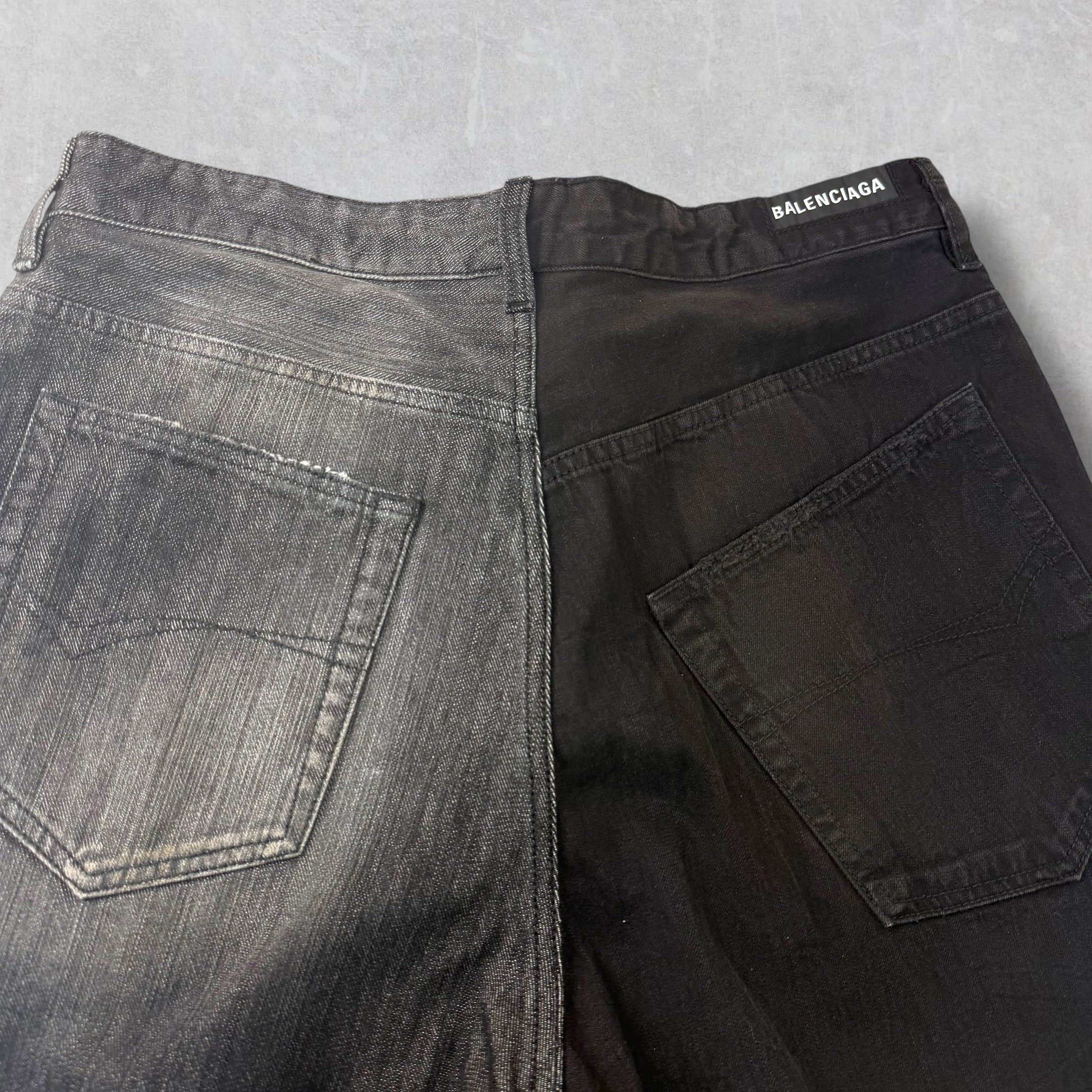 Balenciaga Balenciaga Fifty-Fifty Black Jeans M (34) Size US 34 / EU 50 - 7 Thumbnail