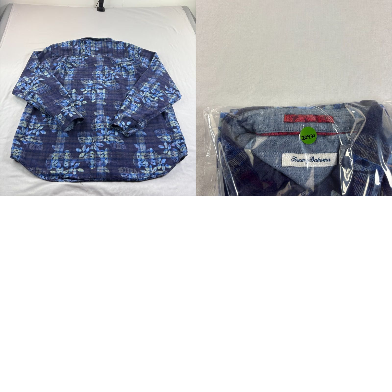 Tommy Bahama VINTAGE Tommy Bahama Shirt Mens 2XL Blue Floral Corduroy Button Up Casual Size US XXL / EU 58 / 5 - 8 Thumbnail