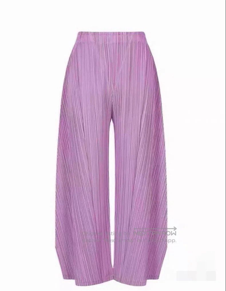 Issey Miyake Issey Miyake size:3 Pink Purple Statement Pants Size 31" - 1 Thumbnail