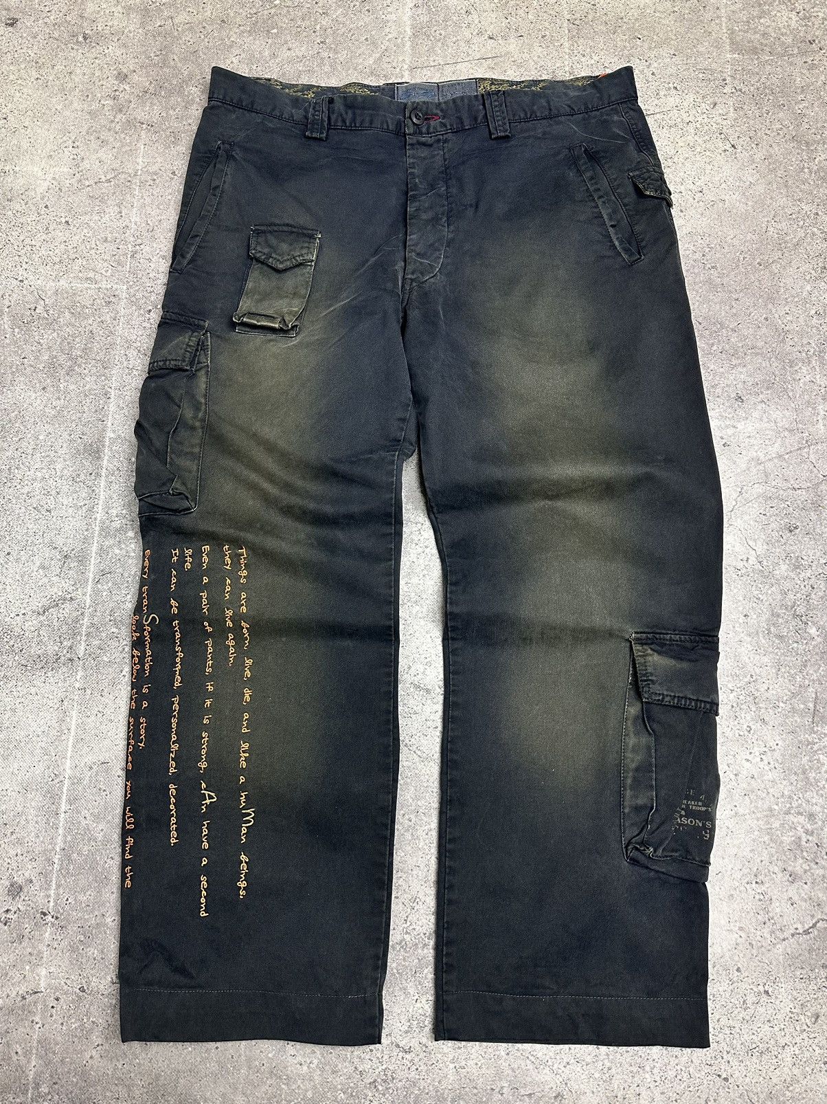 Mason's Vintage Denim Pants Multi pocket Tornado Issey Miyake LGB Size US 40 / EU 56 - 2 Thumbnail