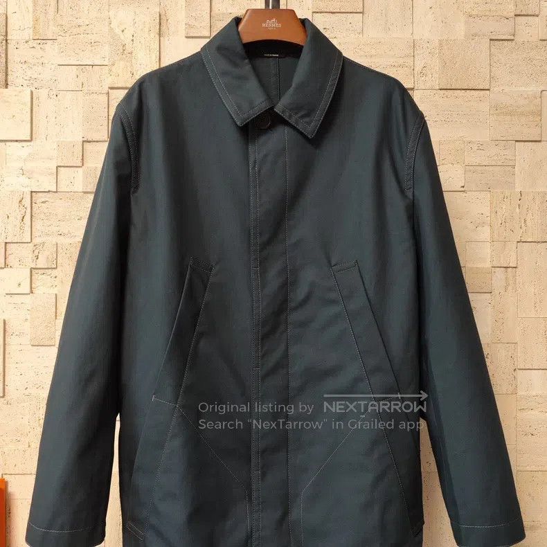 Hermes Hermes Long Green Windbreaker Size US M / EU 48-50 / 2 - 3 Thumbnail