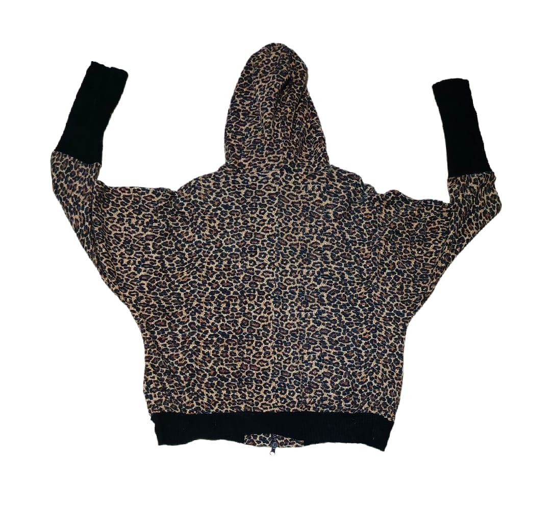Seditionaries Leopard Hoodie Over Size 2 Zip Ifsixwasnine LGB style Size ONE SIZE - 2 Thumbnail