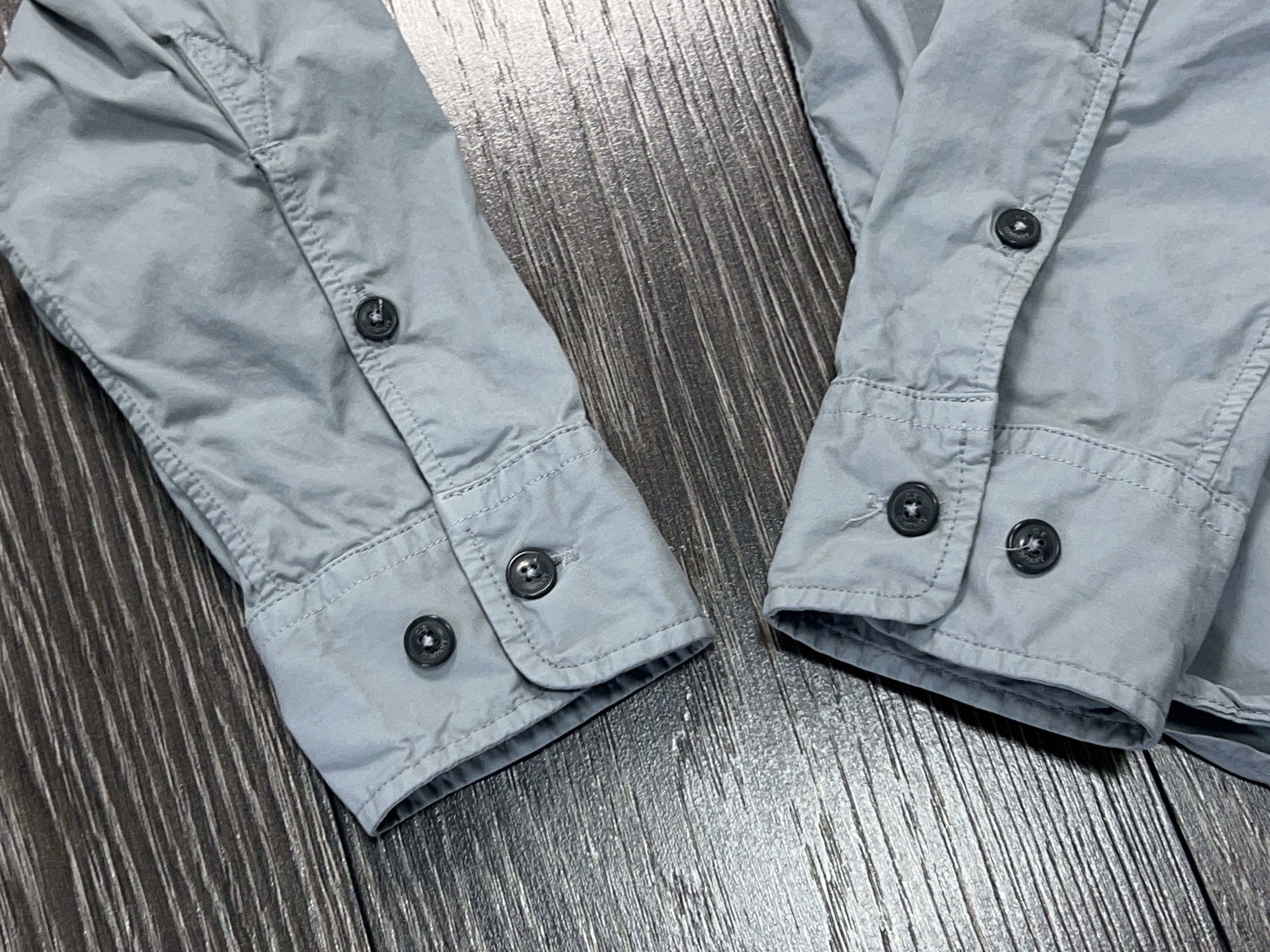 C.P. Company Mens Gabardine Overshirt Zip Shirt Light Grey Cotton Size S Size US S / EU 44-46 / 1 - 6 Thumbnail