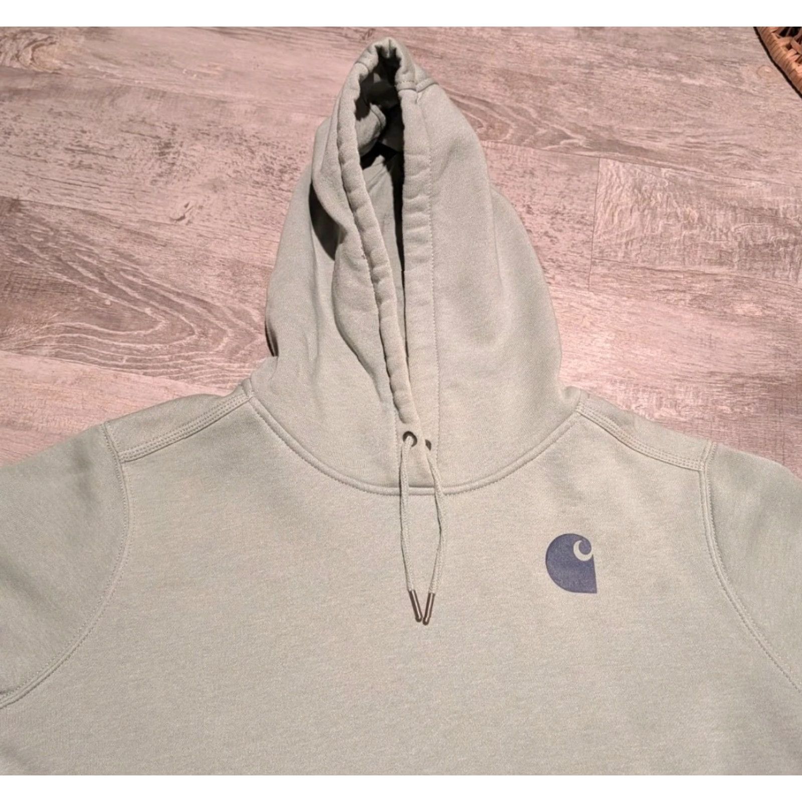 Carhartt Carhartt Sweatshirt Women Clarksburg Graphic Sleeve Mint Green Hooded 3X Activewear Size XXL / US 16-18 / IT 52-54 - 2 Thumbnail