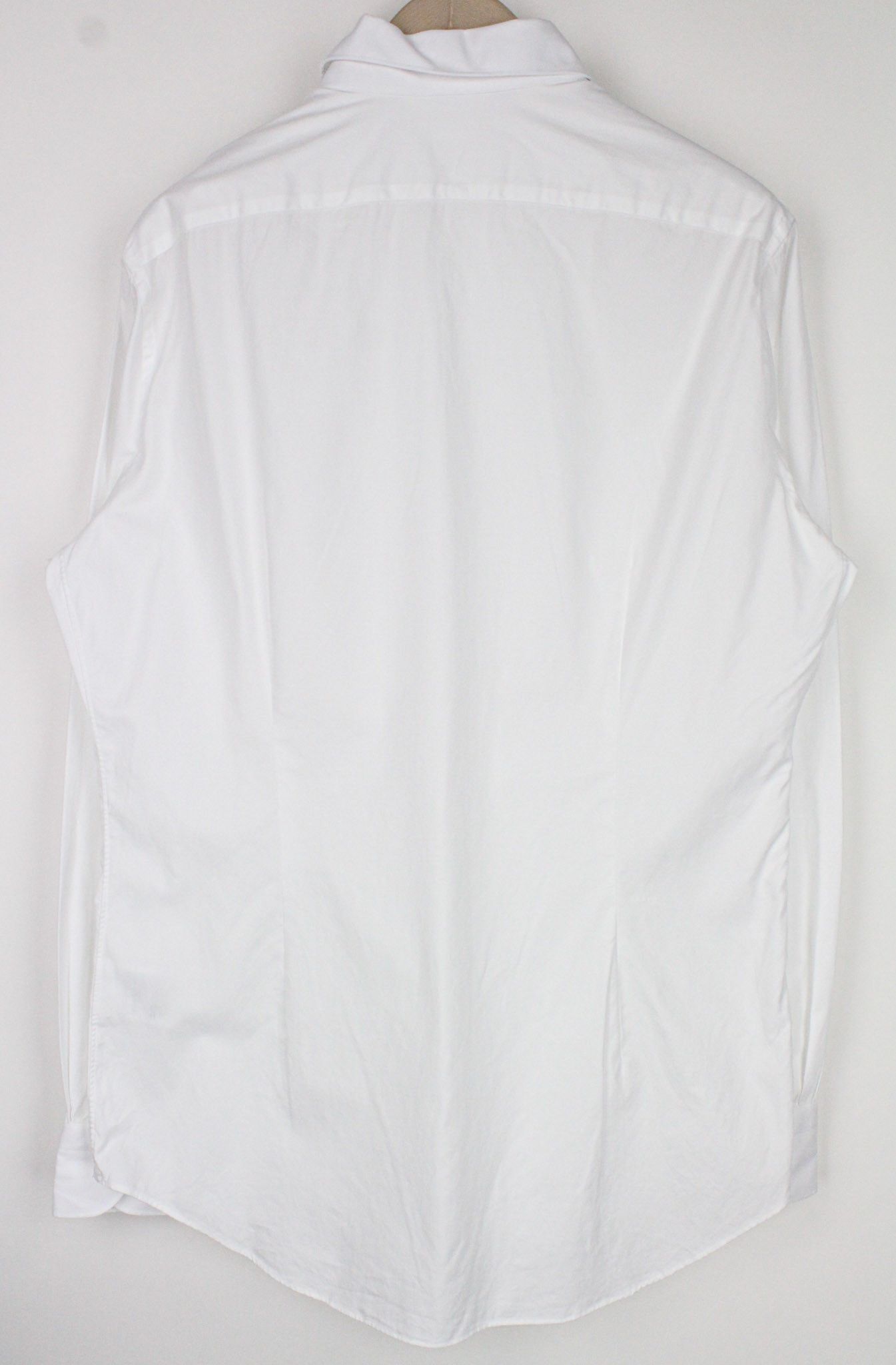 Suitsupply 43/47 Extra Slim Cotton White Cutaway Twill 72522 Size 42R - 2 Thumbnail