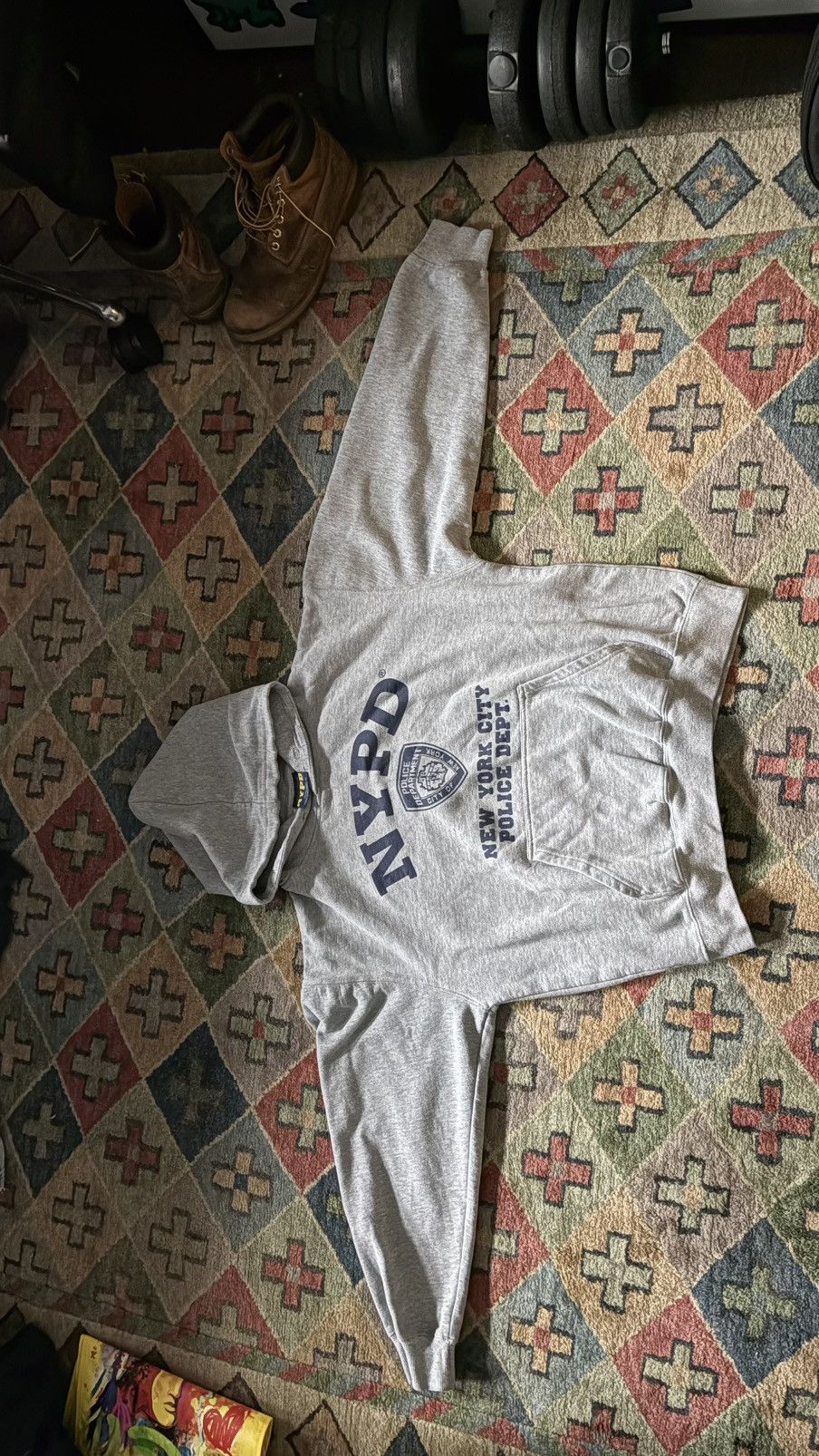 Vintage NYPD official vintage hoodie Size US L / EU 52-54 / 3 - 3 Thumbnail