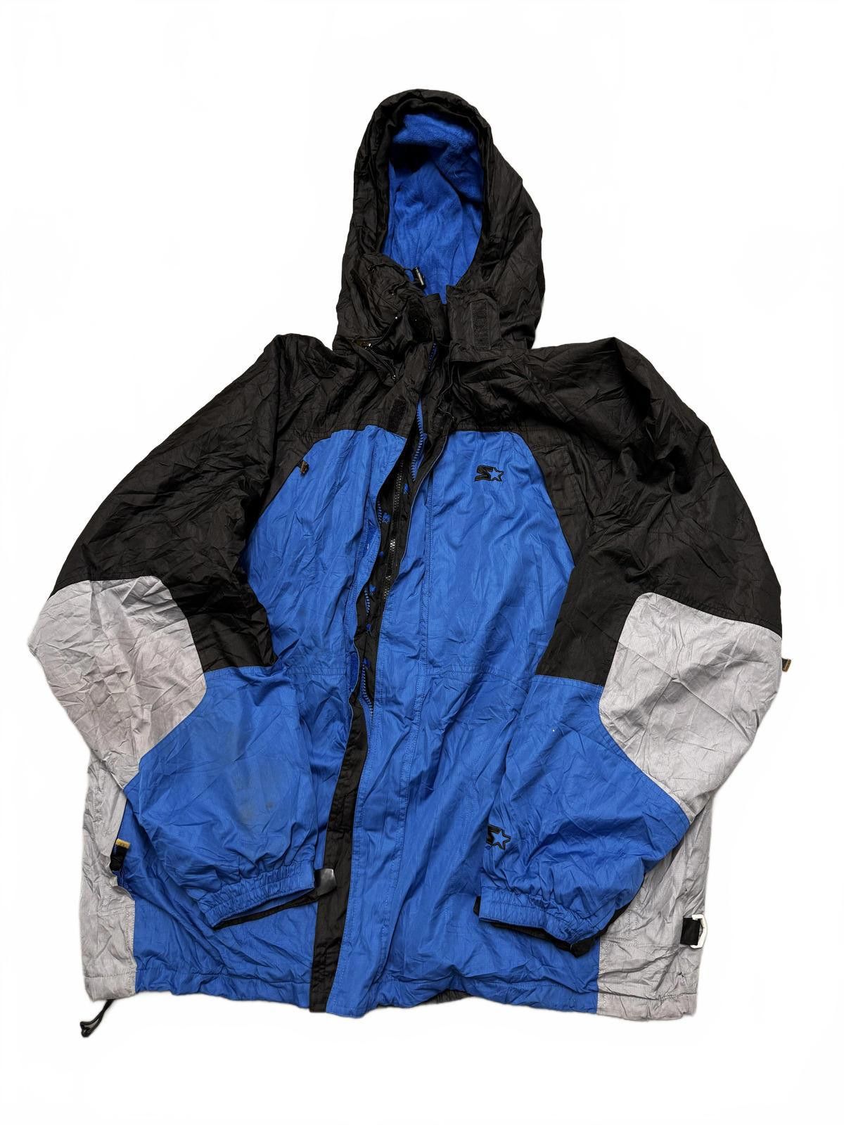 Starter Starter Blue and Black Shell Jacket Size US XL / EU 56 / 4 - 2 Thumbnail