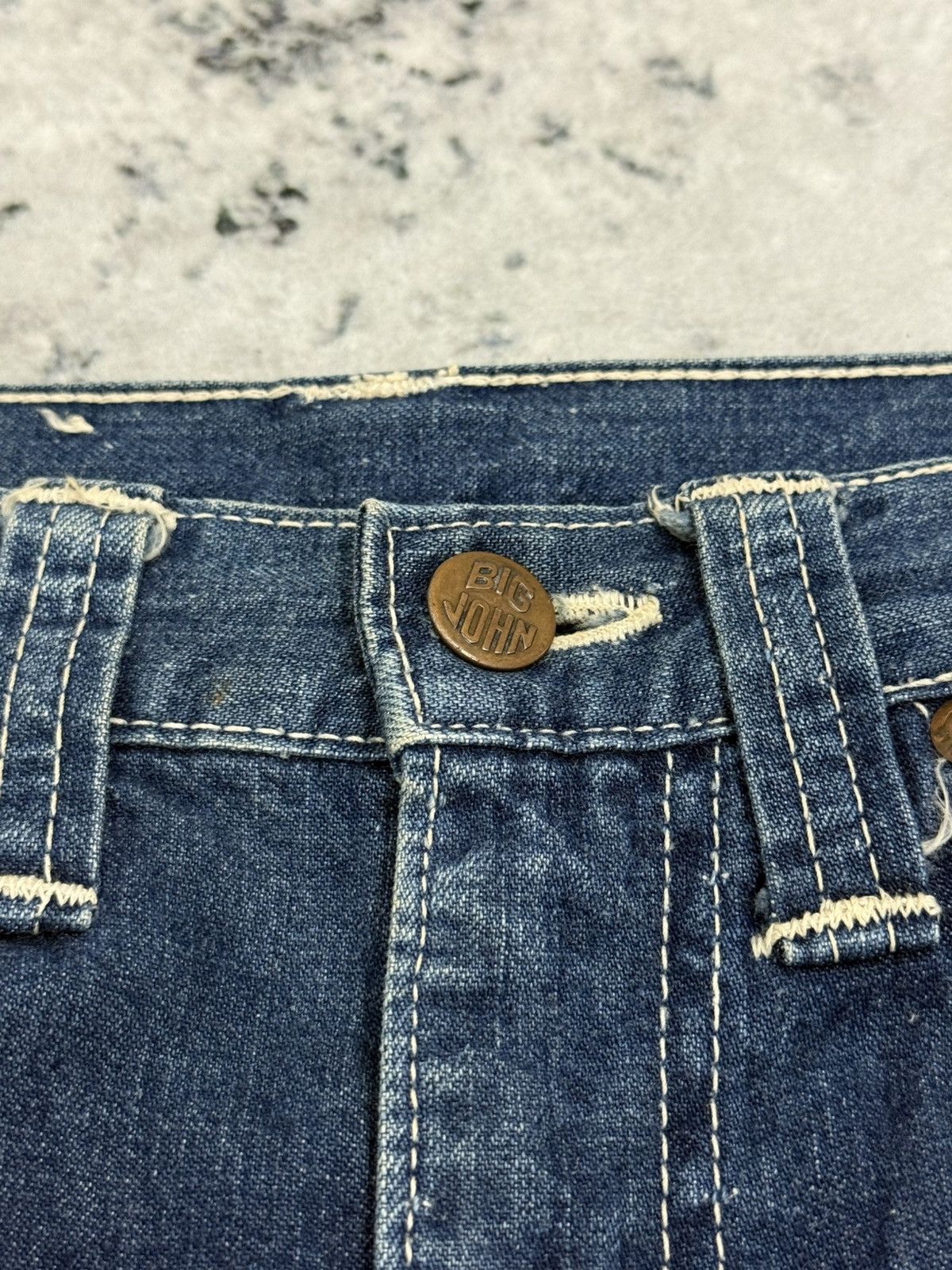 Vintage Vintage Japan BIG JOHN Carpenter World Workers Denim Size US 26 / EU 42 - 9 Thumbnail
