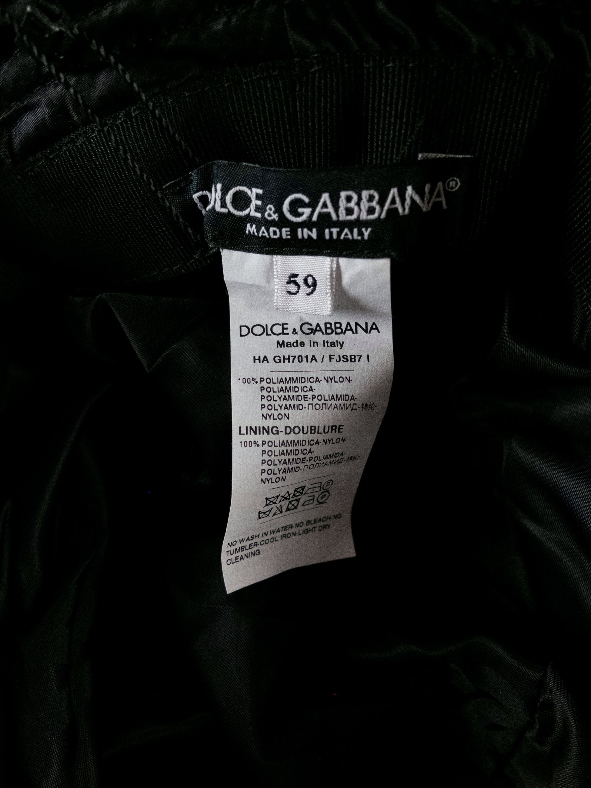 Dolce & Gabbana DOLCE & GABBANA black DG logo print nylon bucket hat Large Size ONE SIZE - 7 Thumbnail