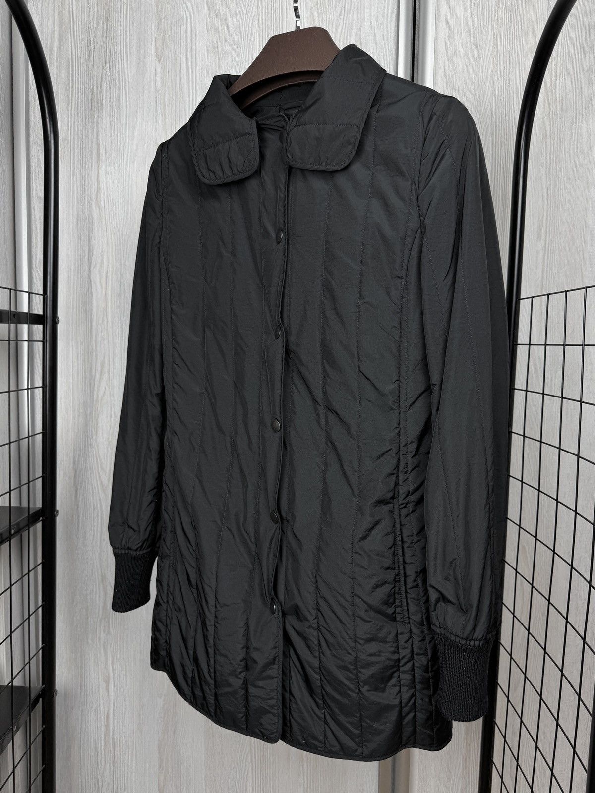 Akris Akris nylon wool black quilted coat jacket size US 8 Size M / US 6-8 / IT 42-44 - 6 Thumbnail