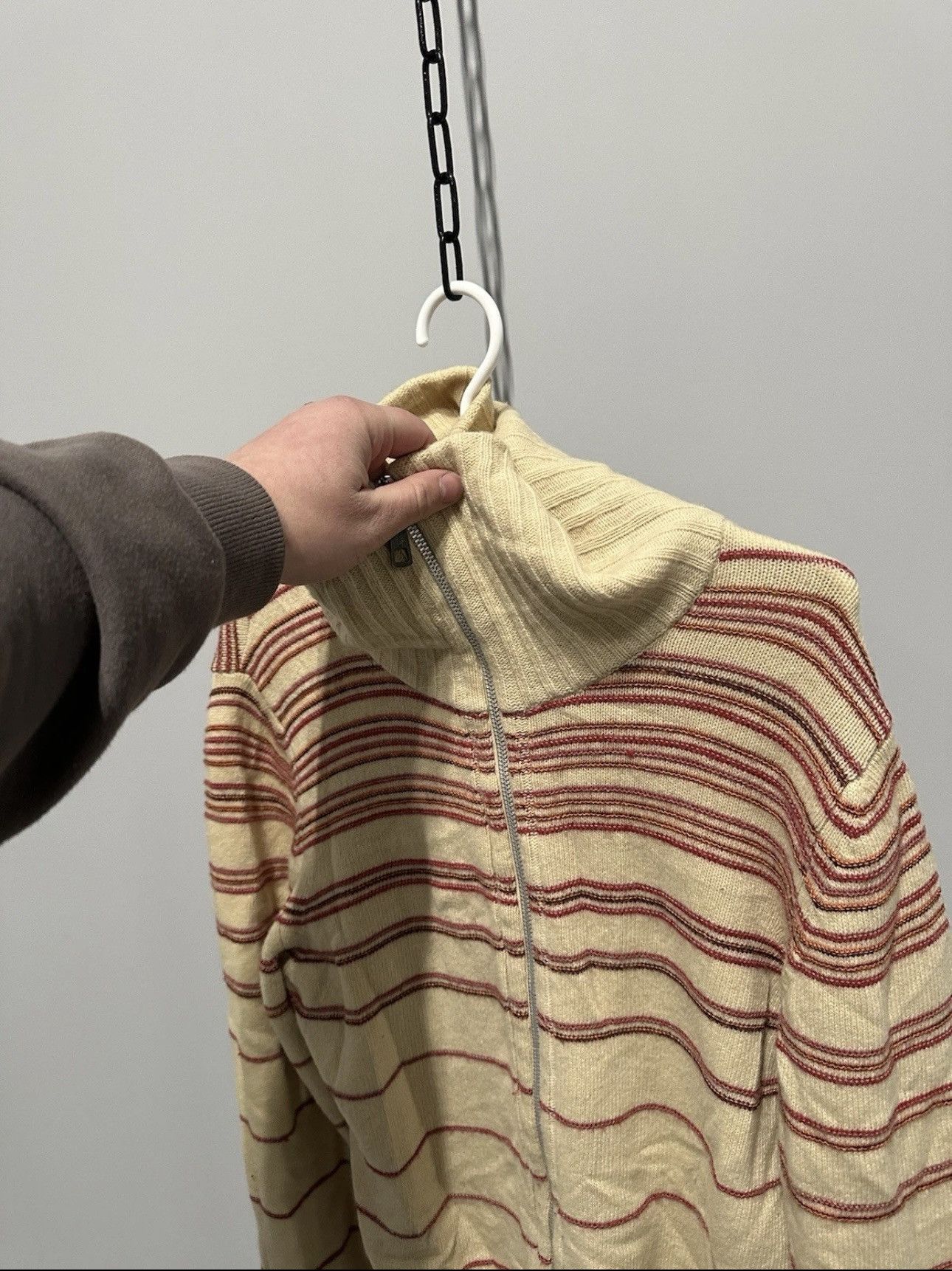 Diesel Diesel Vintage Wool Sweater Full Zip Japan Style Y2K Size US L / EU 52-54 / 3 - 13 Thumbnail
