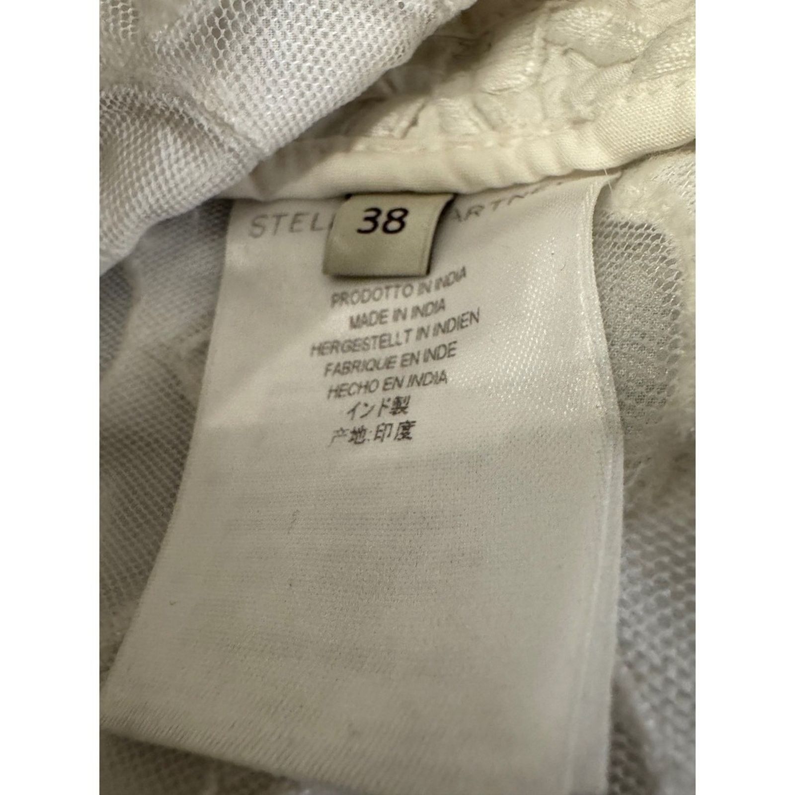 Stella McCartney Stella McCartney White Textured Sleeveless Sheath Dress Size S / US 4 / IT 40 - 7 Thumbnail