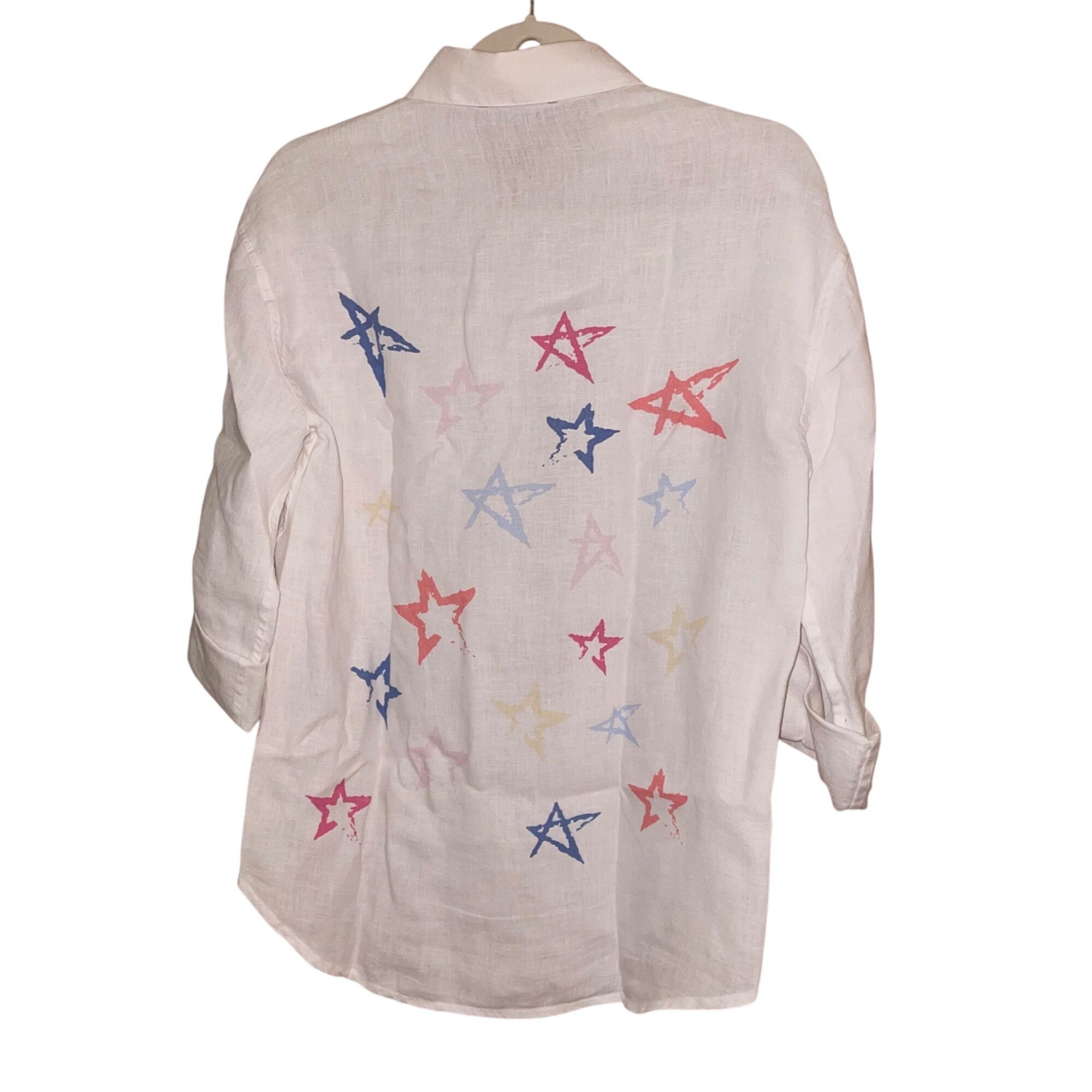 Other Charlie B Womens Shirt Size XS White Star Size XS / US 0-2 / IT 36-38 - 2 Thumbnail