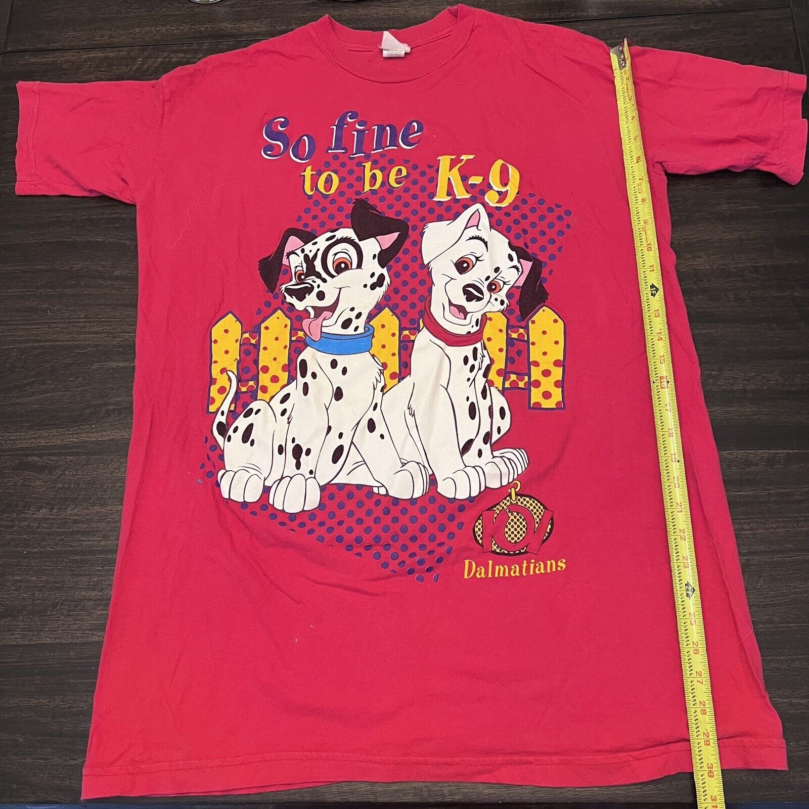 Disney Vintage 101 Dalmatians Disney Shirt 90s One size XL k-9 Red Size US XL / EU 56 / 4 - 5 Thumbnail