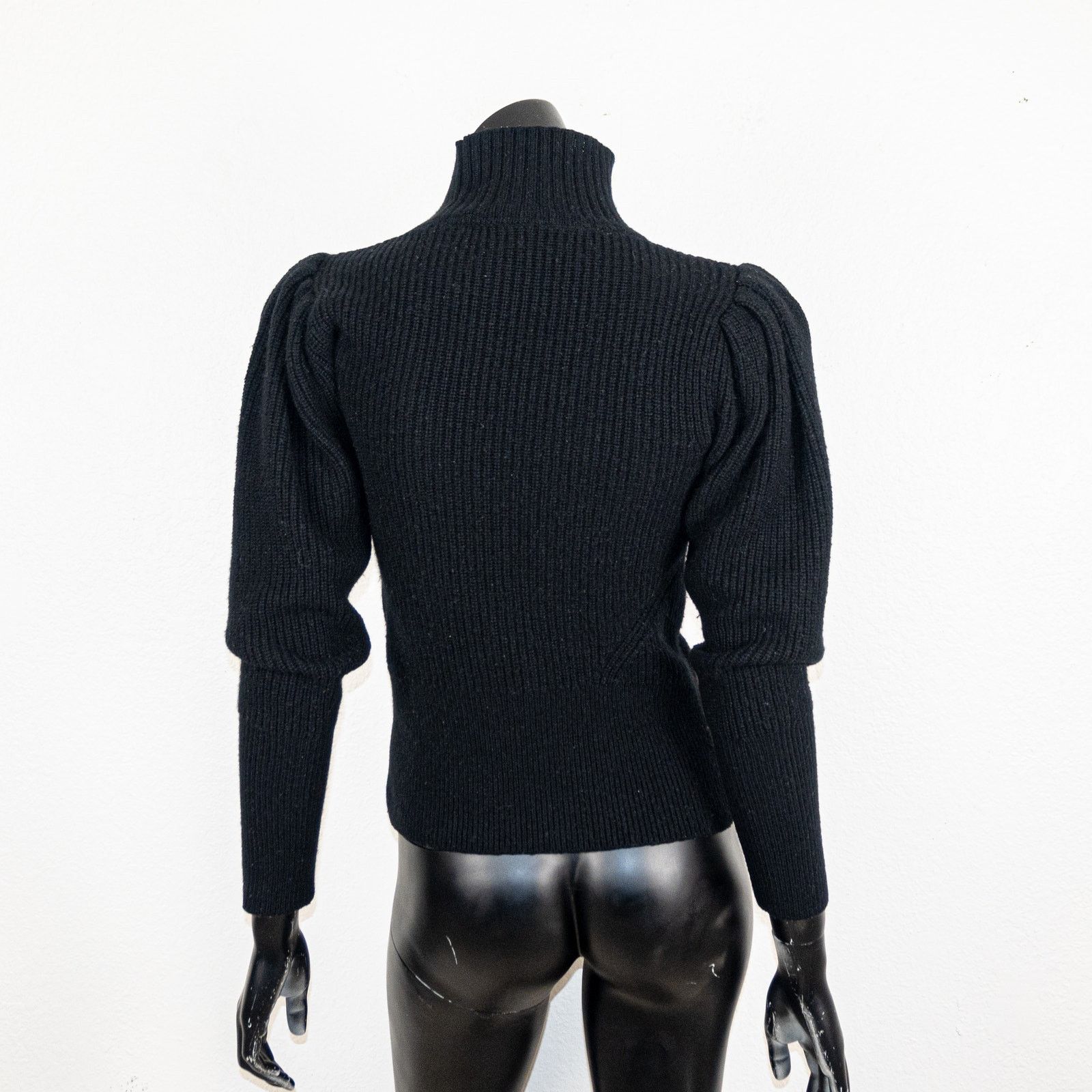 Frame FRAME Wool & Cashmere Puff Sleeve Turtleneck Sweater Size S / US 4 / IT 40 - 8 Thumbnail