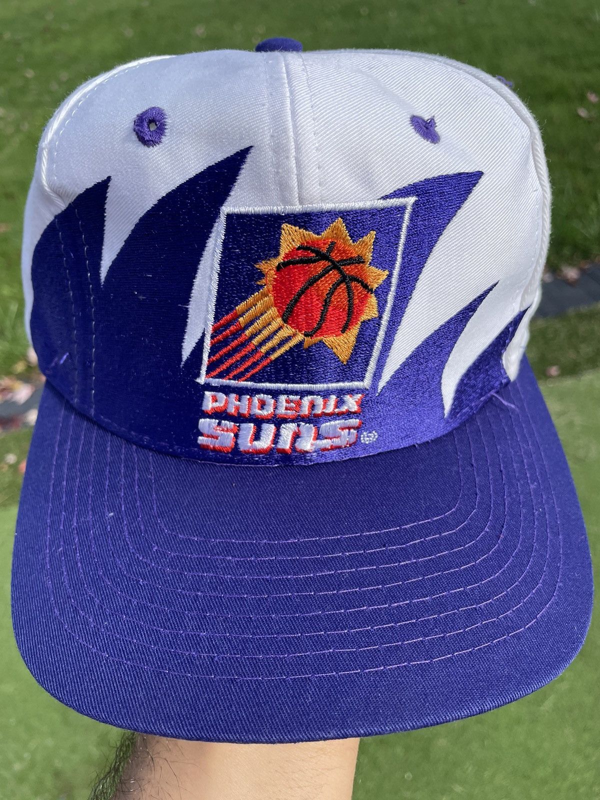 Logo Athletic Vintage Logo Athletic NBA Phoenix Suns Sharktooth Hat 1990s Size ONE SIZE - 7 Thumbnail