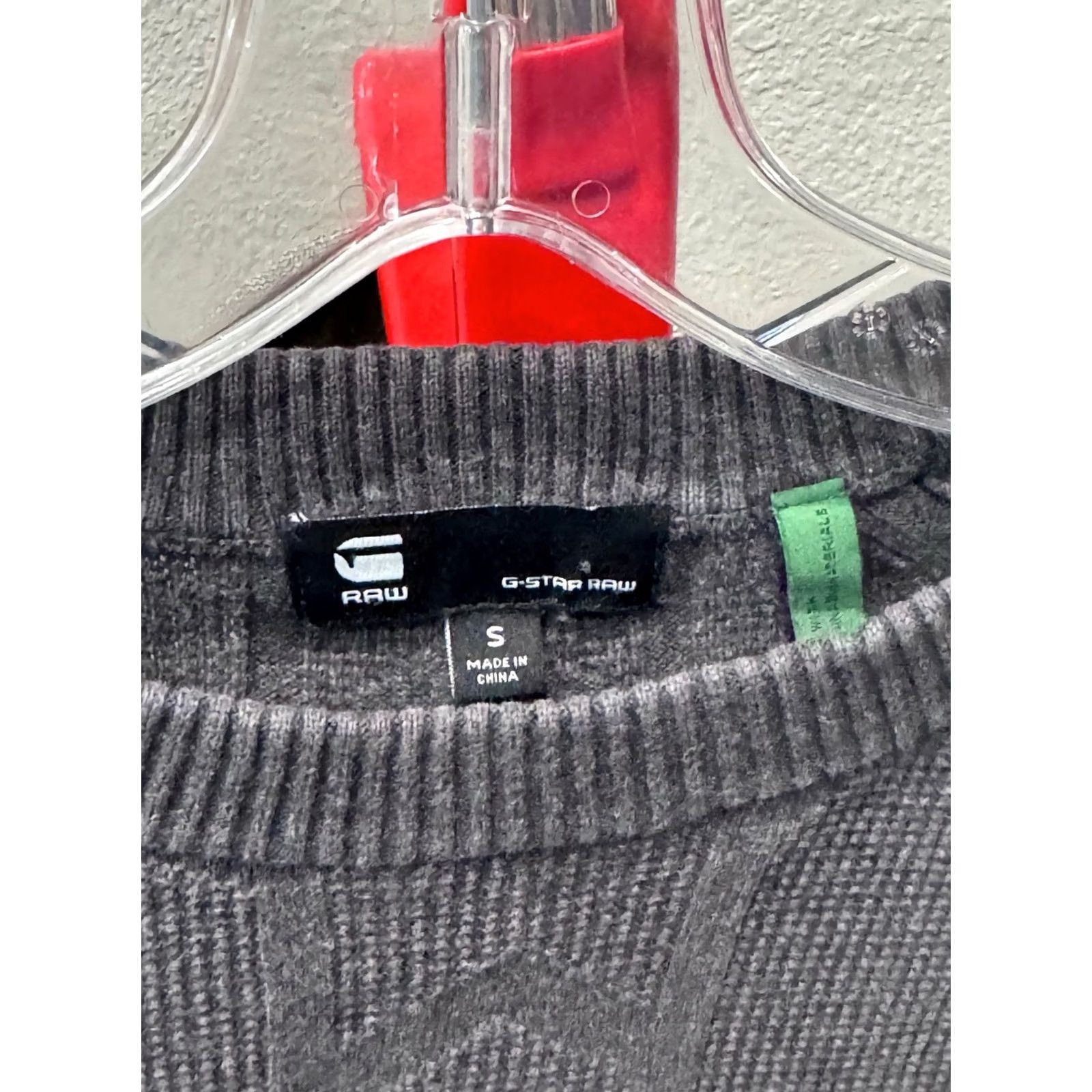 Vintage G Star Raw Gray Knit Sweater S Shirt Mens Small Size US S / EU 44-46 / 1 - 7 Thumbnail