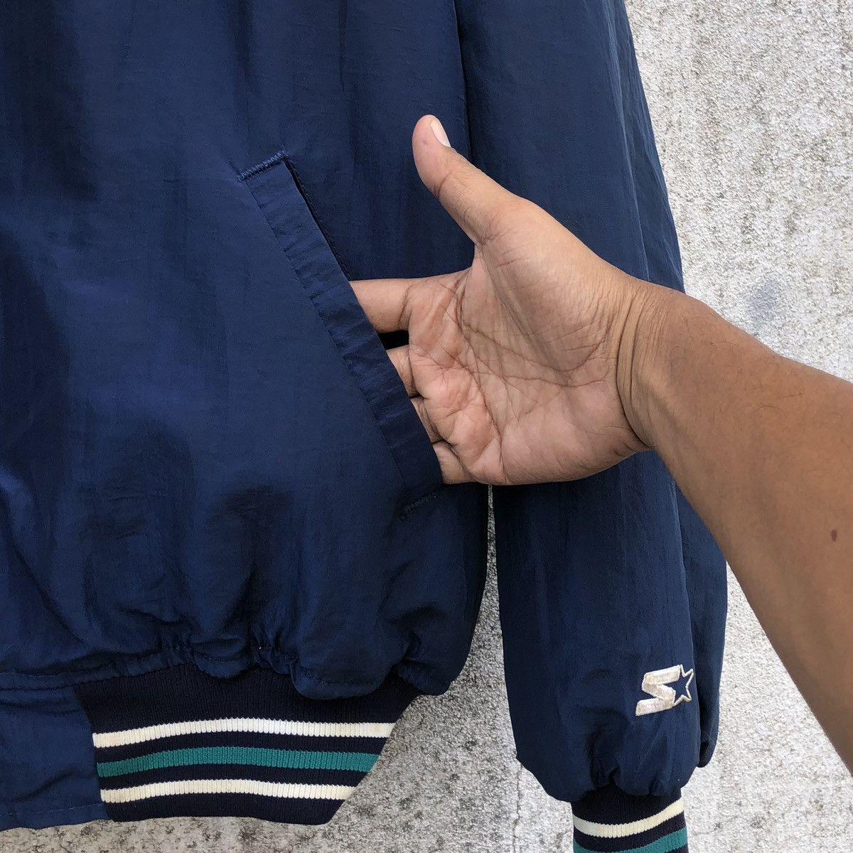 Vintage VTG 80s Seattle Mariners Diamond Collection Starter Jacket Size US L / EU 52-54 / 3 - 13 Thumbnail