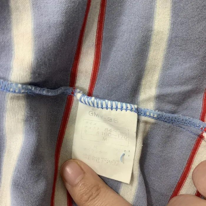 Asics Vintage ASICS JAPAN GOLF Collection Striped Polo Tee Shirt Size US M / EU 48-50 / 2 - 7 Thumbnail
