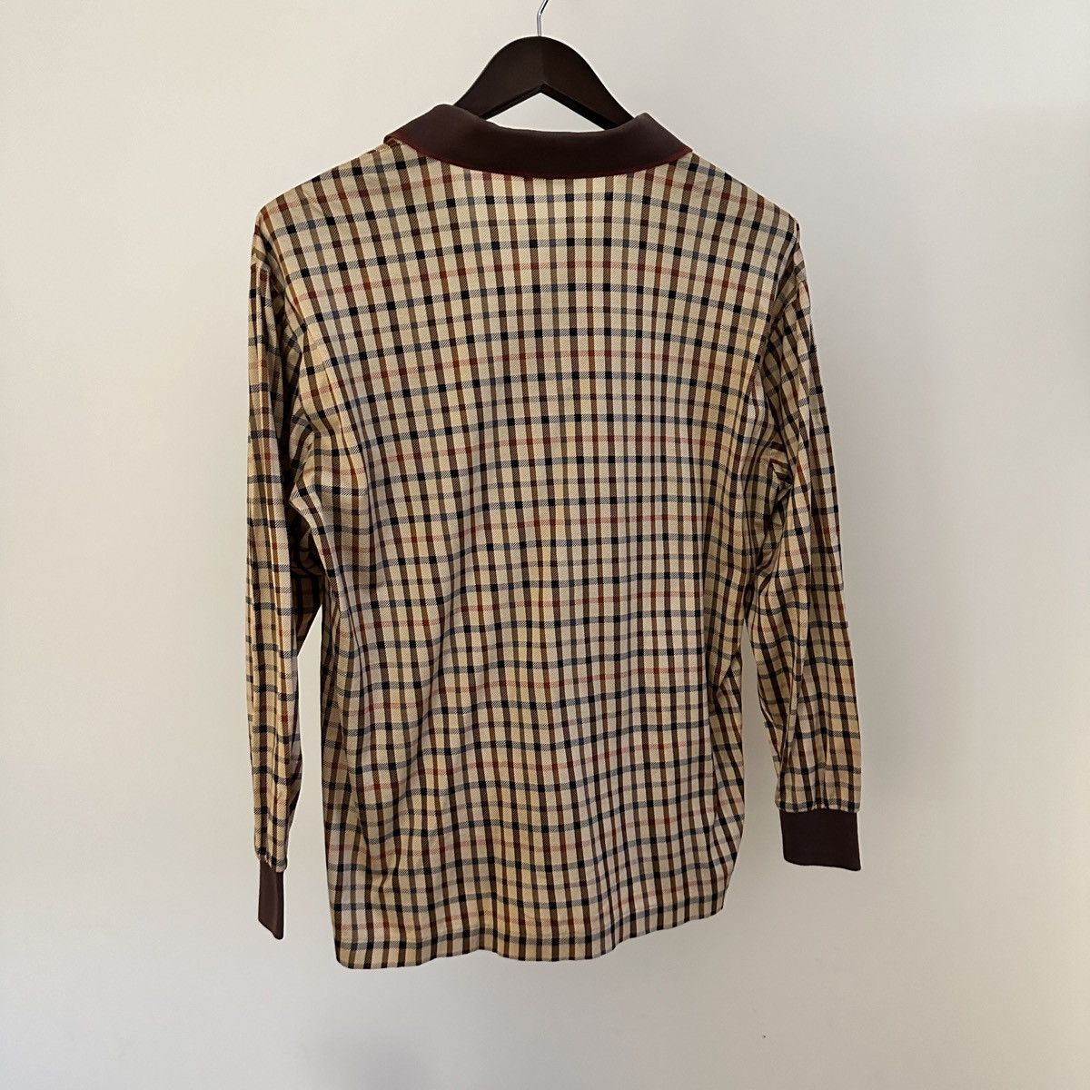 Vintage Vintage Sebastian Plaid Polo Longsleeve T-Shirt Size M Size US L / EU 52-54 / 3 - 5 Thumbnail