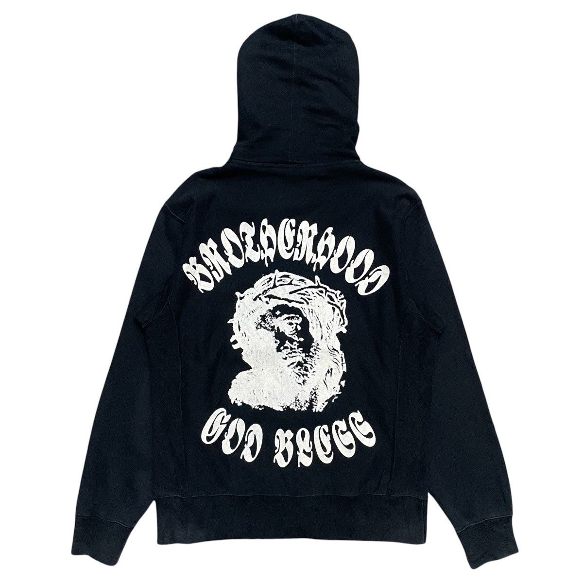 Japanese Brand Brotherhood God Bless Heavyweight Hoodie Size US M / EU 48-50 / 2 - 1 Thumbnail