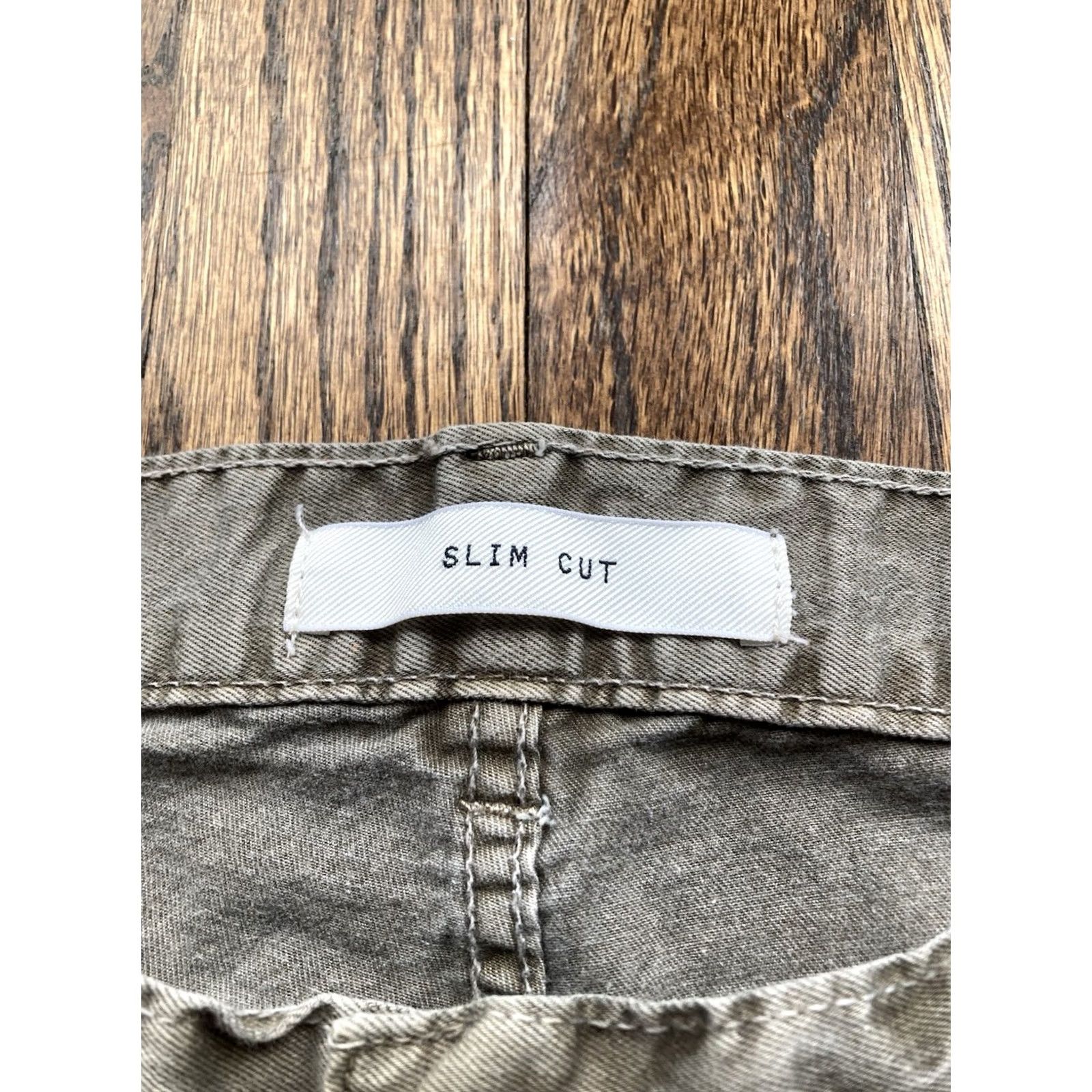 Billy Reid Billy Reid Pants Slim Straight 31x29 Cotton Olive Green 5 Pocket Button Fly USA Made Mens Size US 31 - 7 Thumbnail