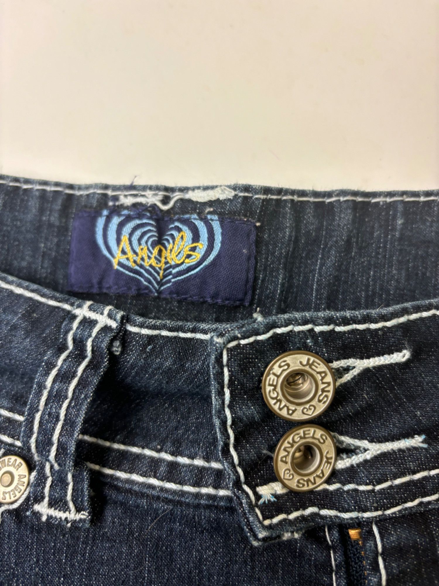 Other 30" Y2k Angels Denim Shorts Size 30" / US 8 / IT 44 - 4 Thumbnail