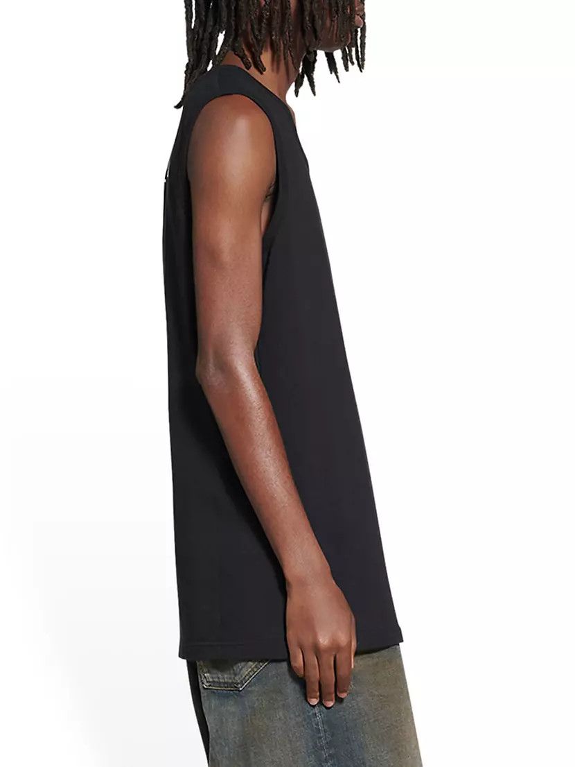 Balenciaga o1mt1gz0824 Loose Tank Top in Black Size L / US 10 / IT 46 - 5 Thumbnail