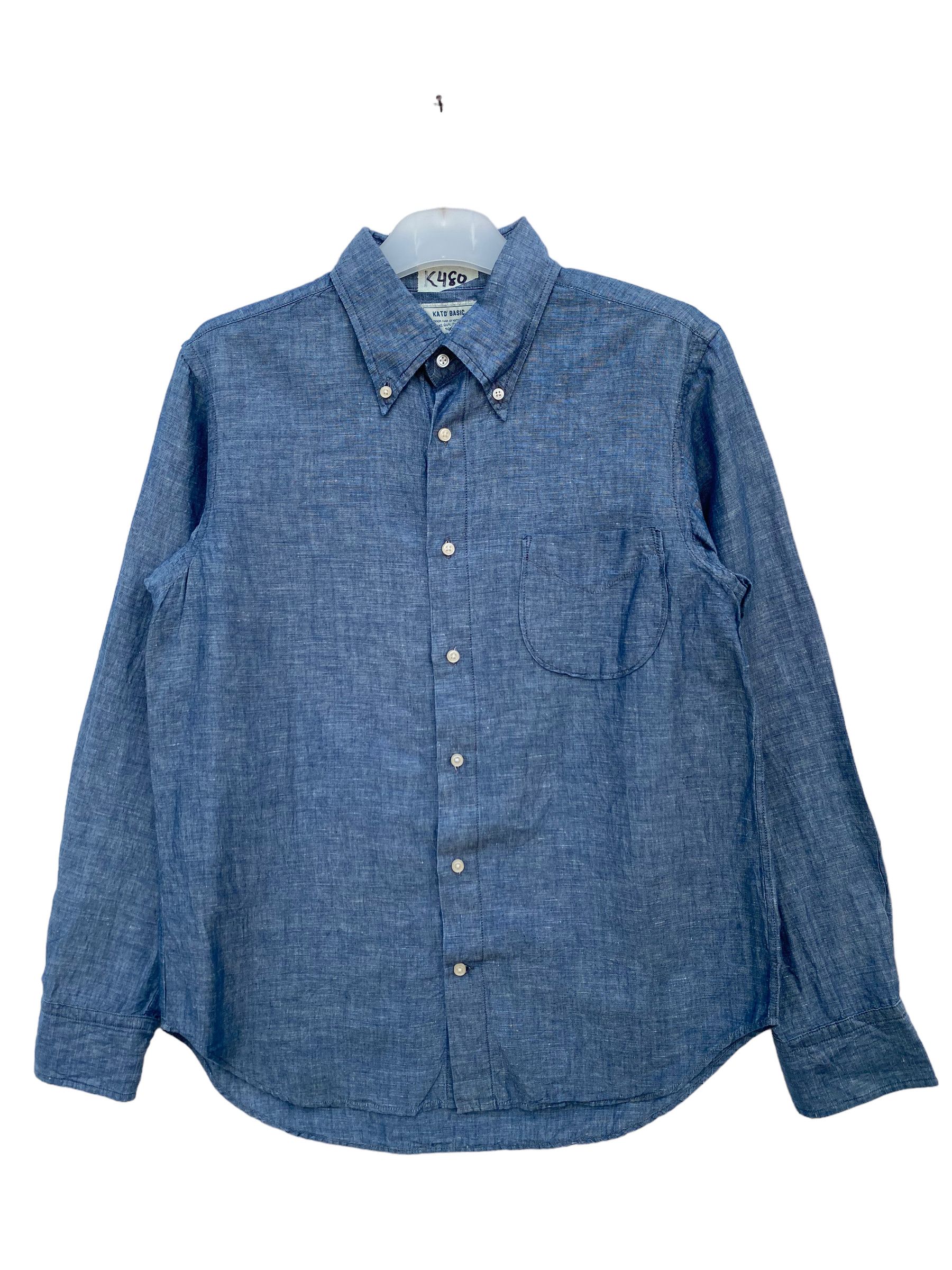 KATO KATO BASIC JAPAN CHAMBRAY SHIRT Size US M / EU 48-50 / 2 - 1 Thumbnail