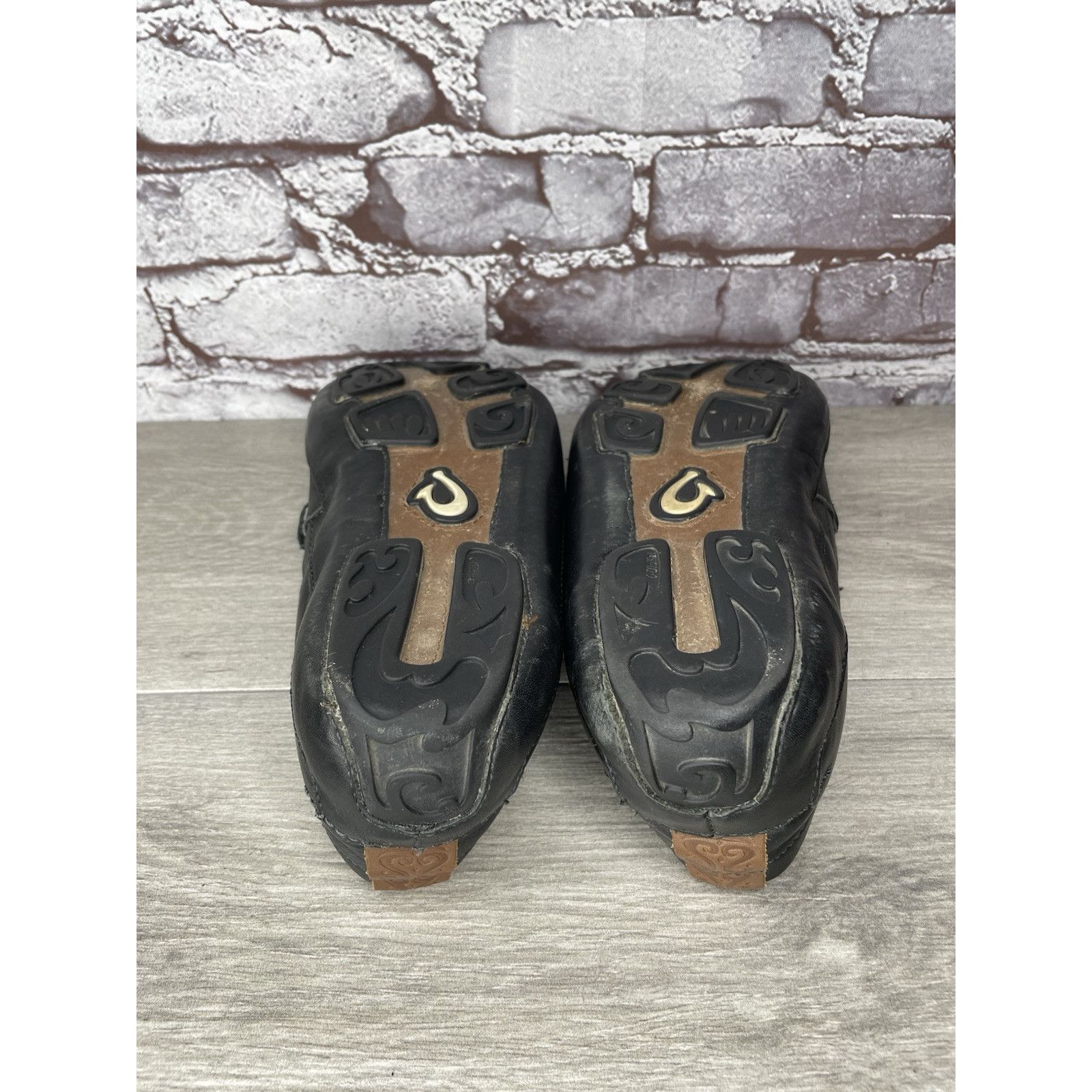 Olukai Olukai Akepa Moc Slip On Loafers Men's size 10.5 Black Leath Size US 10.5 / EU 43-44 - 12 Thumbnail