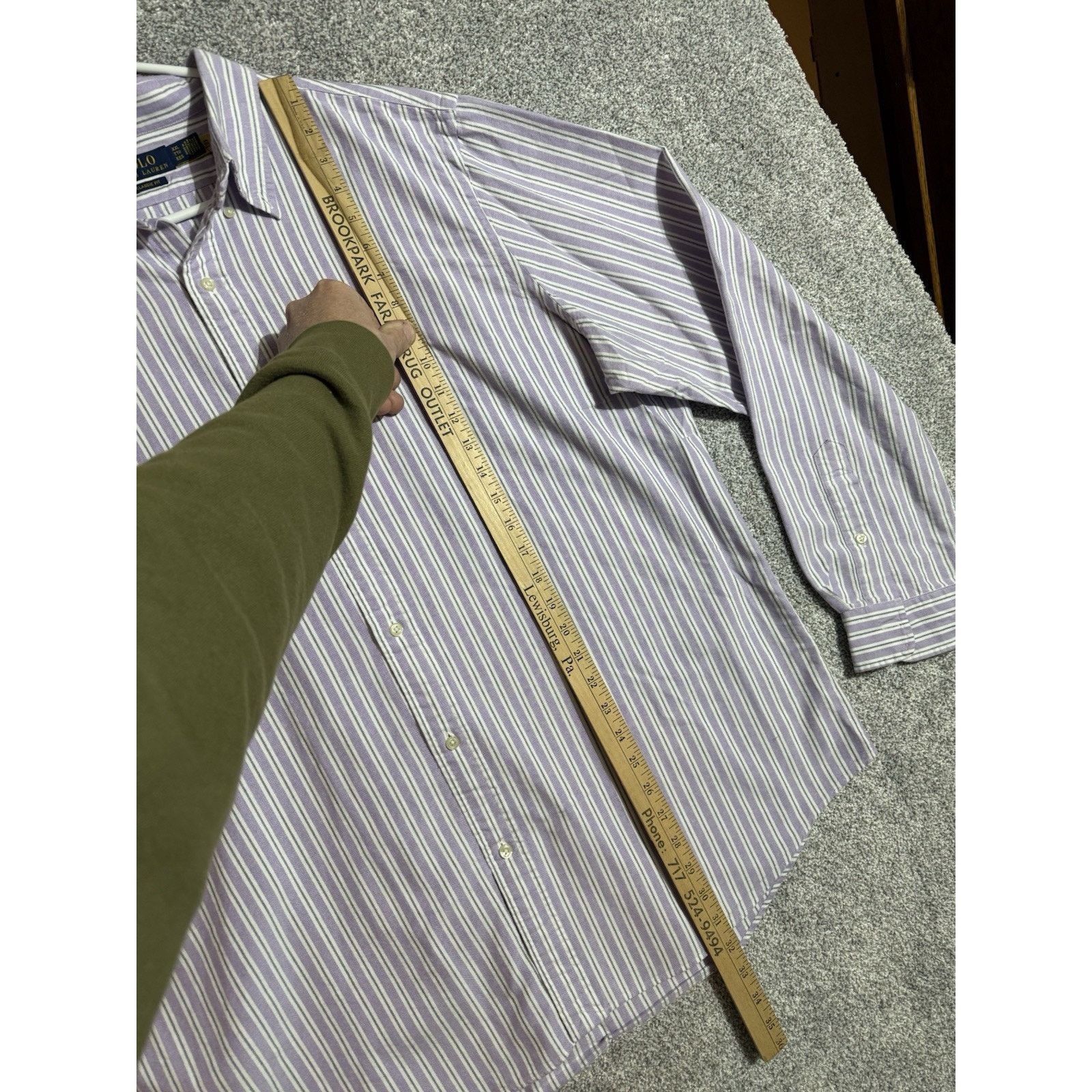 Polo Ralph Lauren Polo Ralph Lauren Button Down Shirt Mens XXL Classic Striped Size US XXL / EU 58 / 5 - 6 Thumbnail