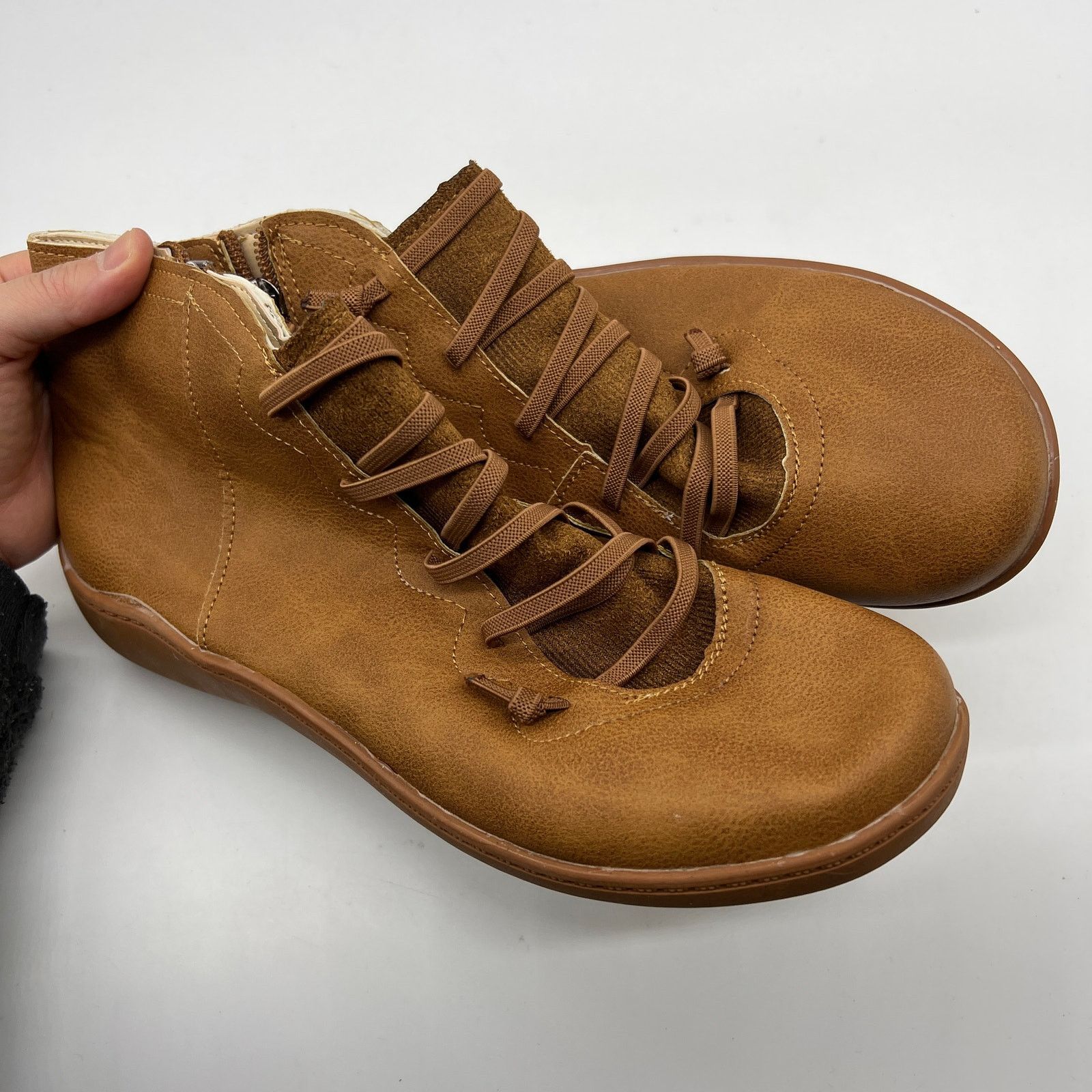 Other Ankle Boots Round Toe Casual Comfortable Lightweight Size US 10 / IT 40 - 10 Thumbnail