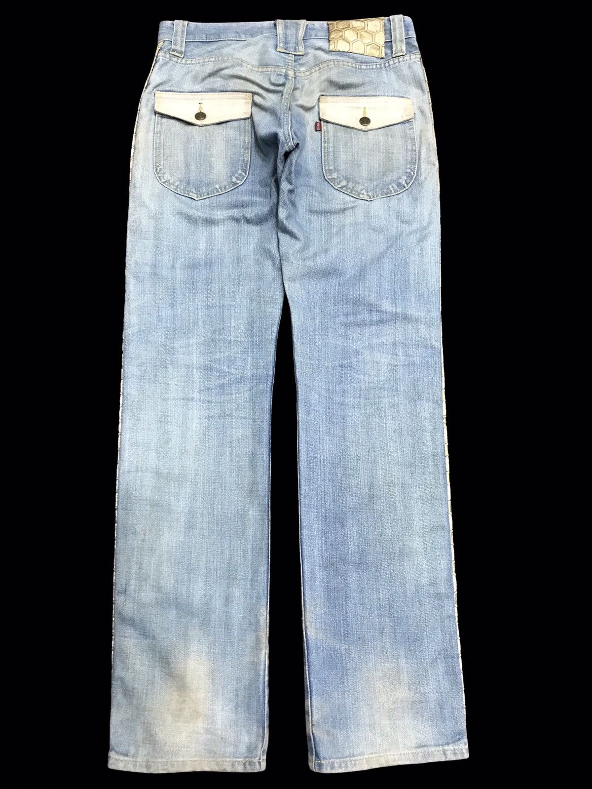 Designer 💥ARCHIVAL💥VERY RARE GEMSTONE TWO TONES BUSH DENIM F386 Size US 31 - 2 Thumbnail
